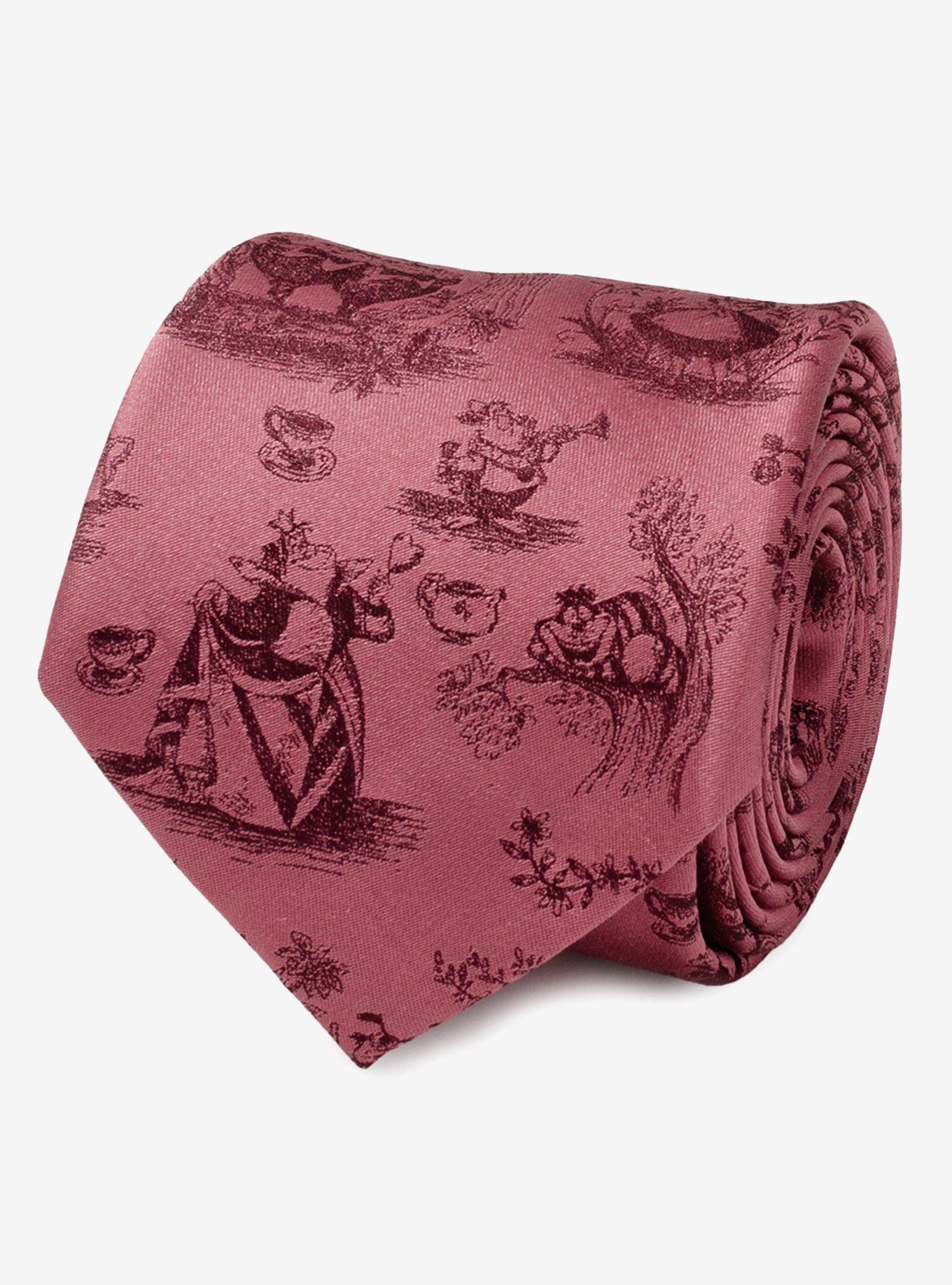 Disney Alice in Wonderland Dusty Red Men's Tie, , hi-res