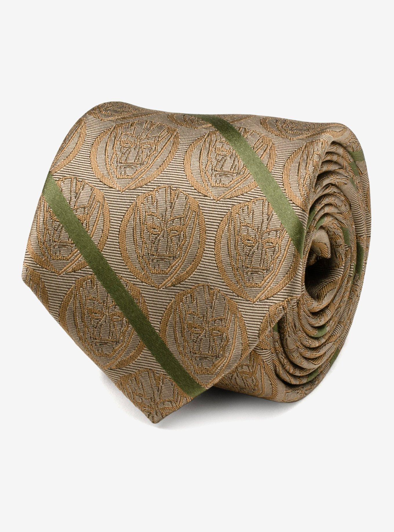 Marvel Groot Tan Striped Men's Tie, , hi-res