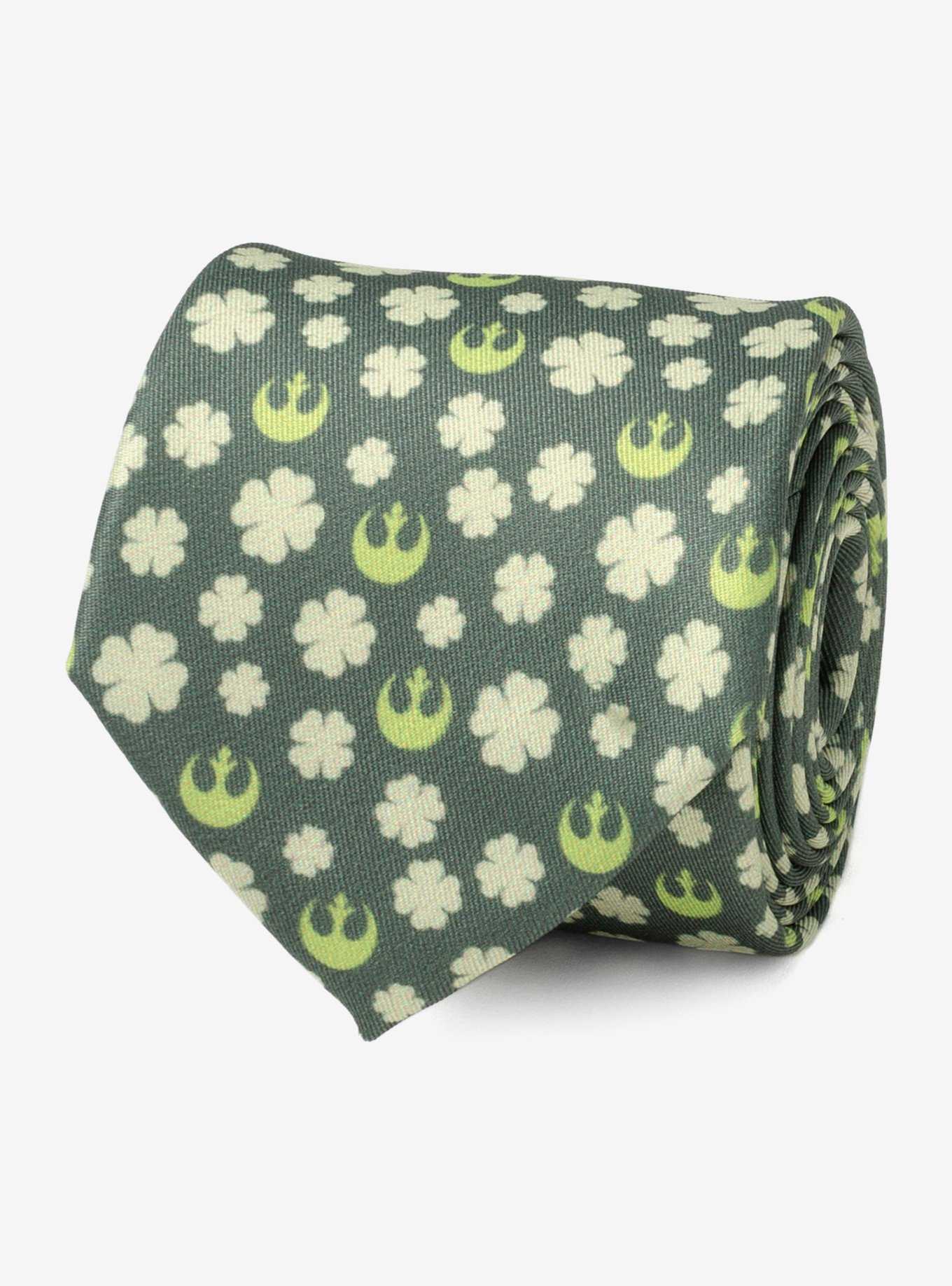 Star Wars Rebel Shamrock Lucky Rebels Green Men's Tie, , hi-res