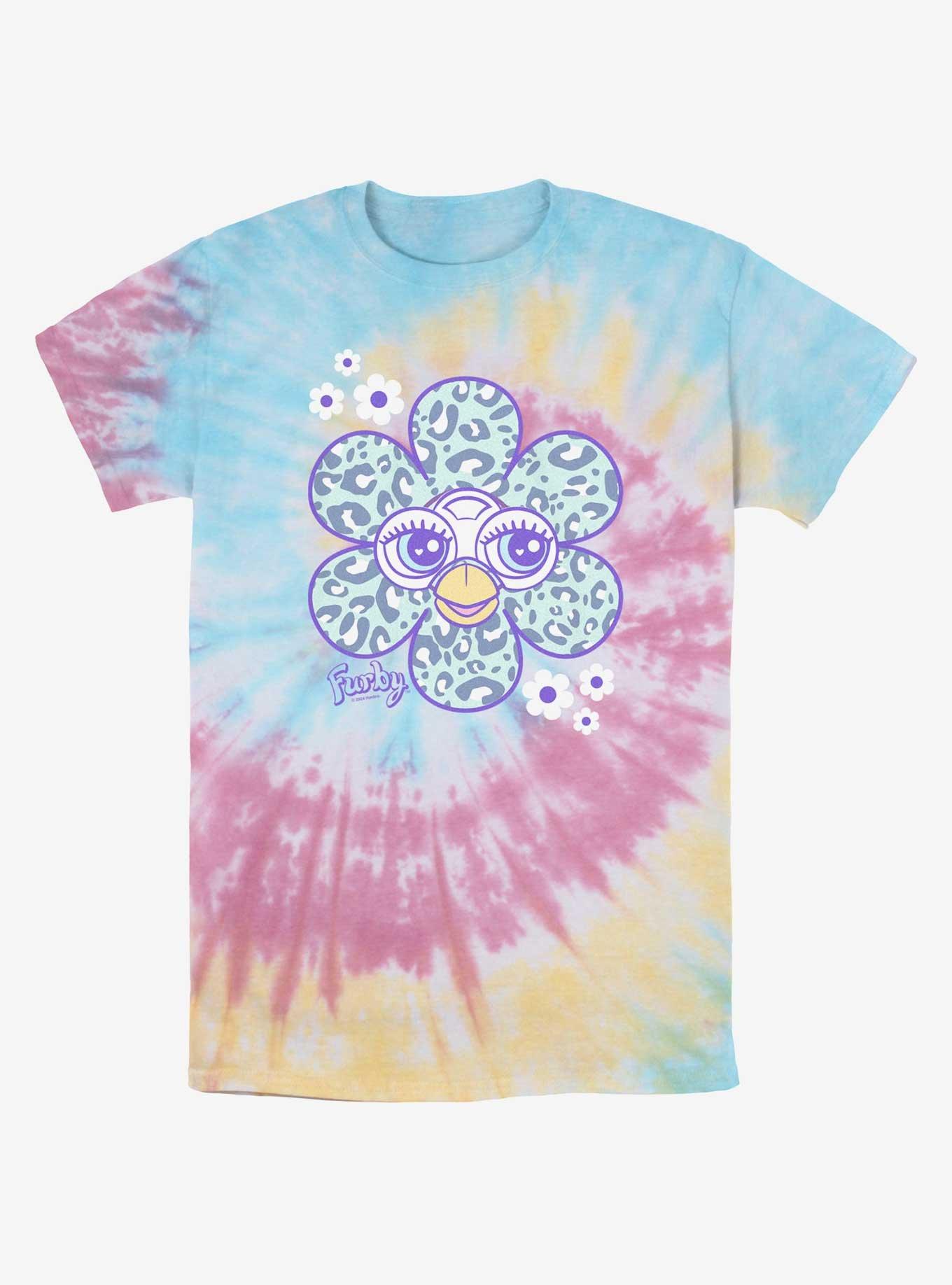 Furby Flower Face Tie-Dye T-Shirt, BLUPNKLY, hi-res