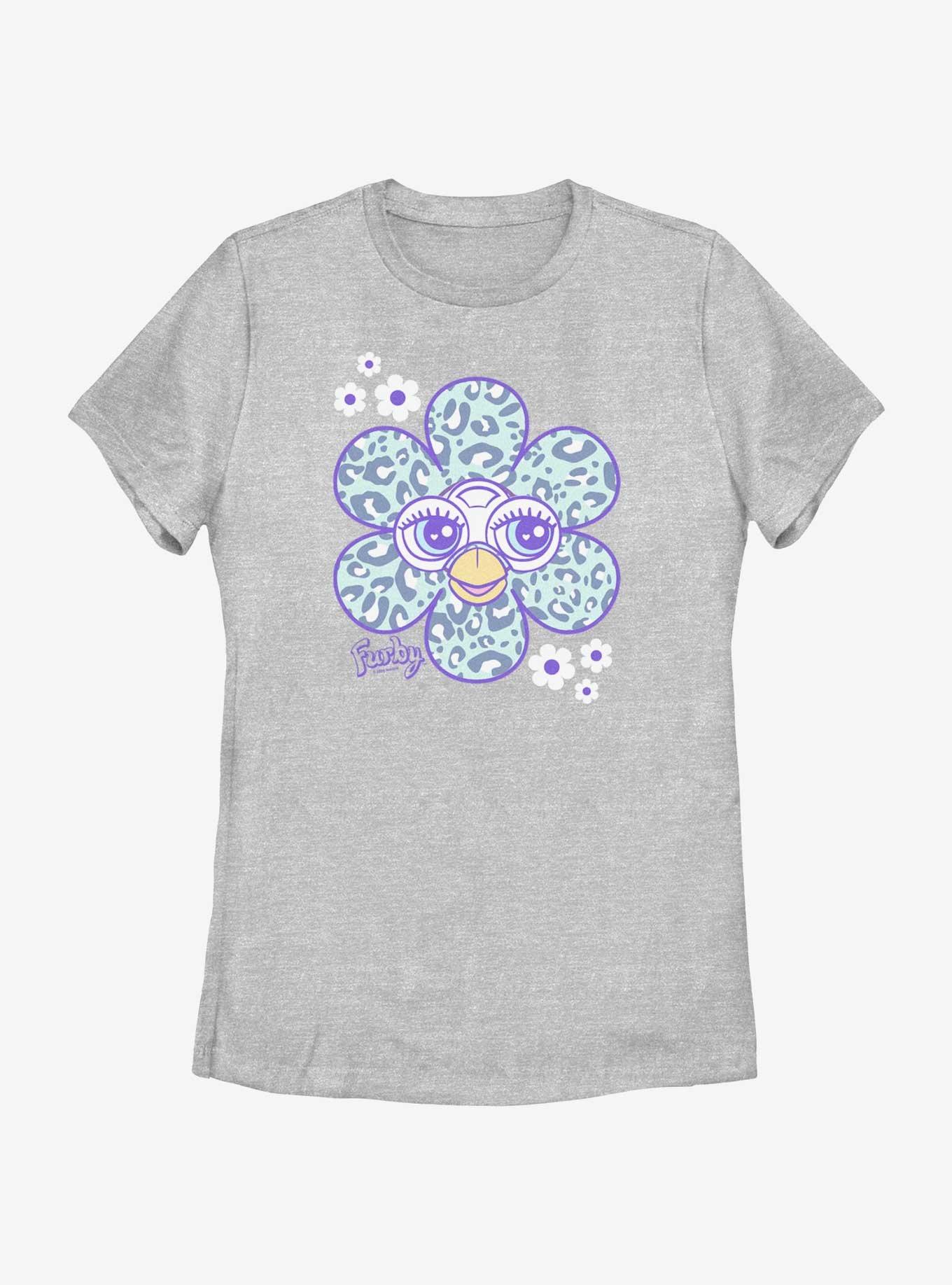 Furby Flower Face Womens T-Shirt, ATH HTR, hi-res