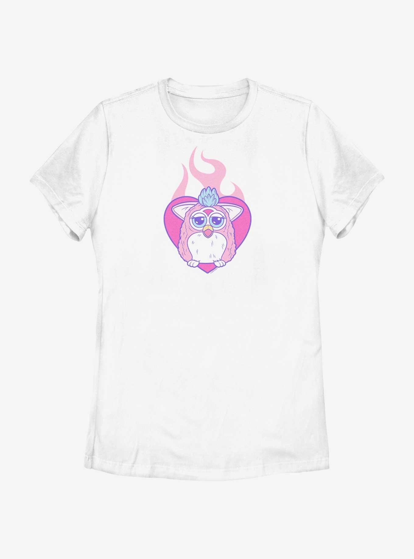 Furby Fire Heart Womens T-Shirt, , hi-res