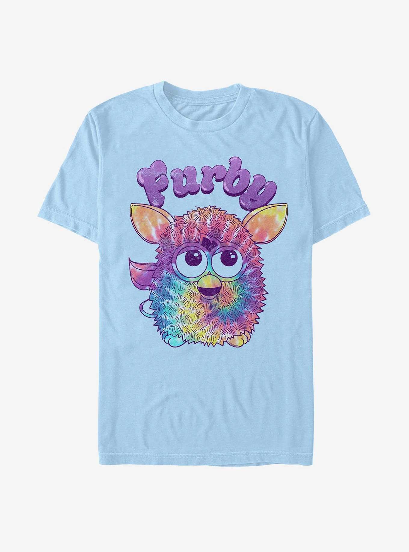 Furby Tie Dye Furby T-Shirt, LT BLUE, hi-res