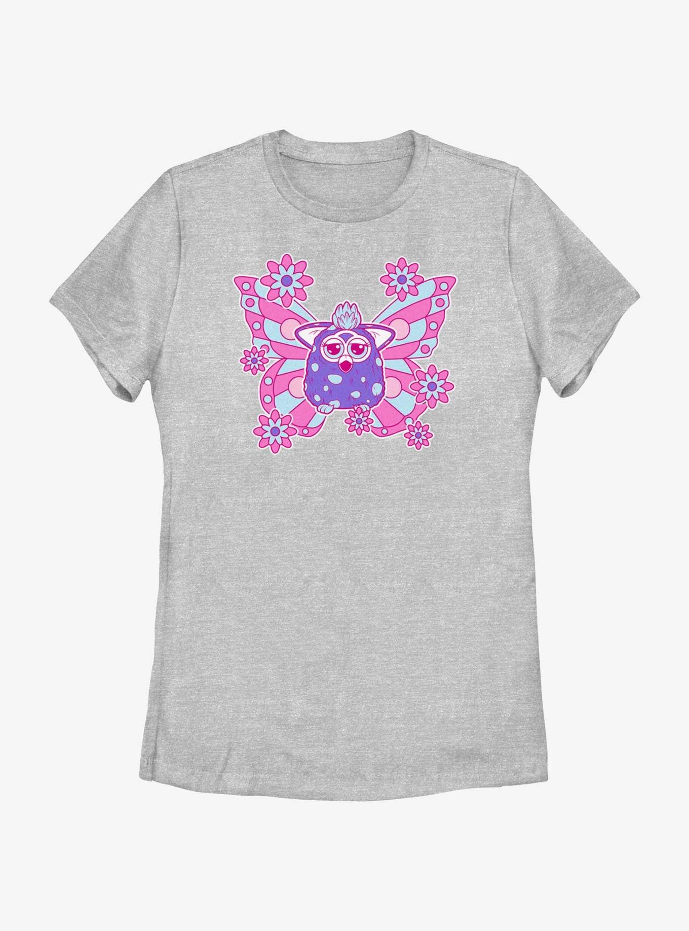 Furby Cute Butterfly Womens T-Shirt, ATH HTR, hi-res