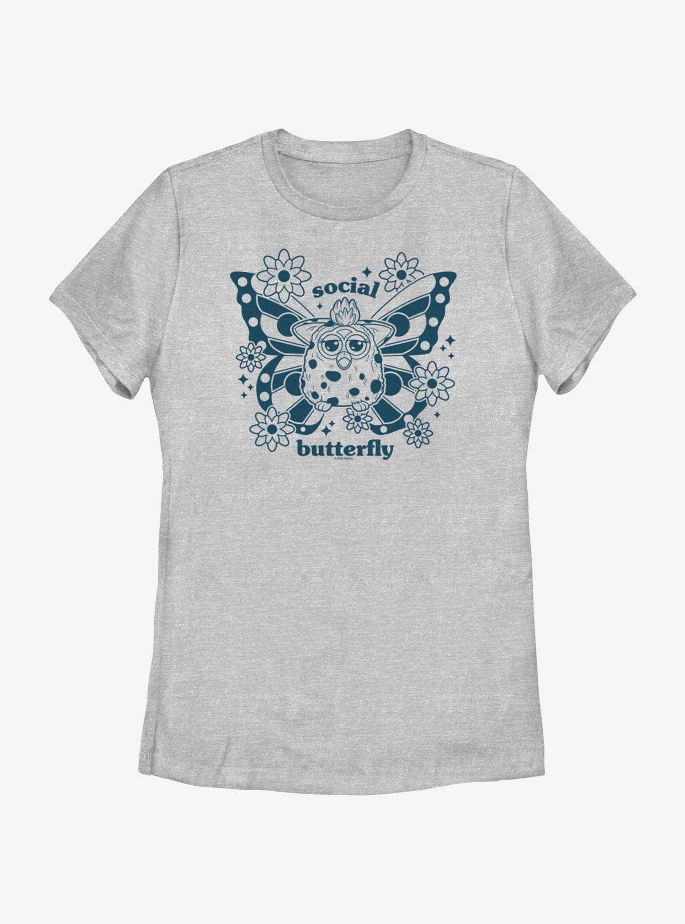 Furby Social Butterfly Womens T-Shirt, ATH HTR, hi-res