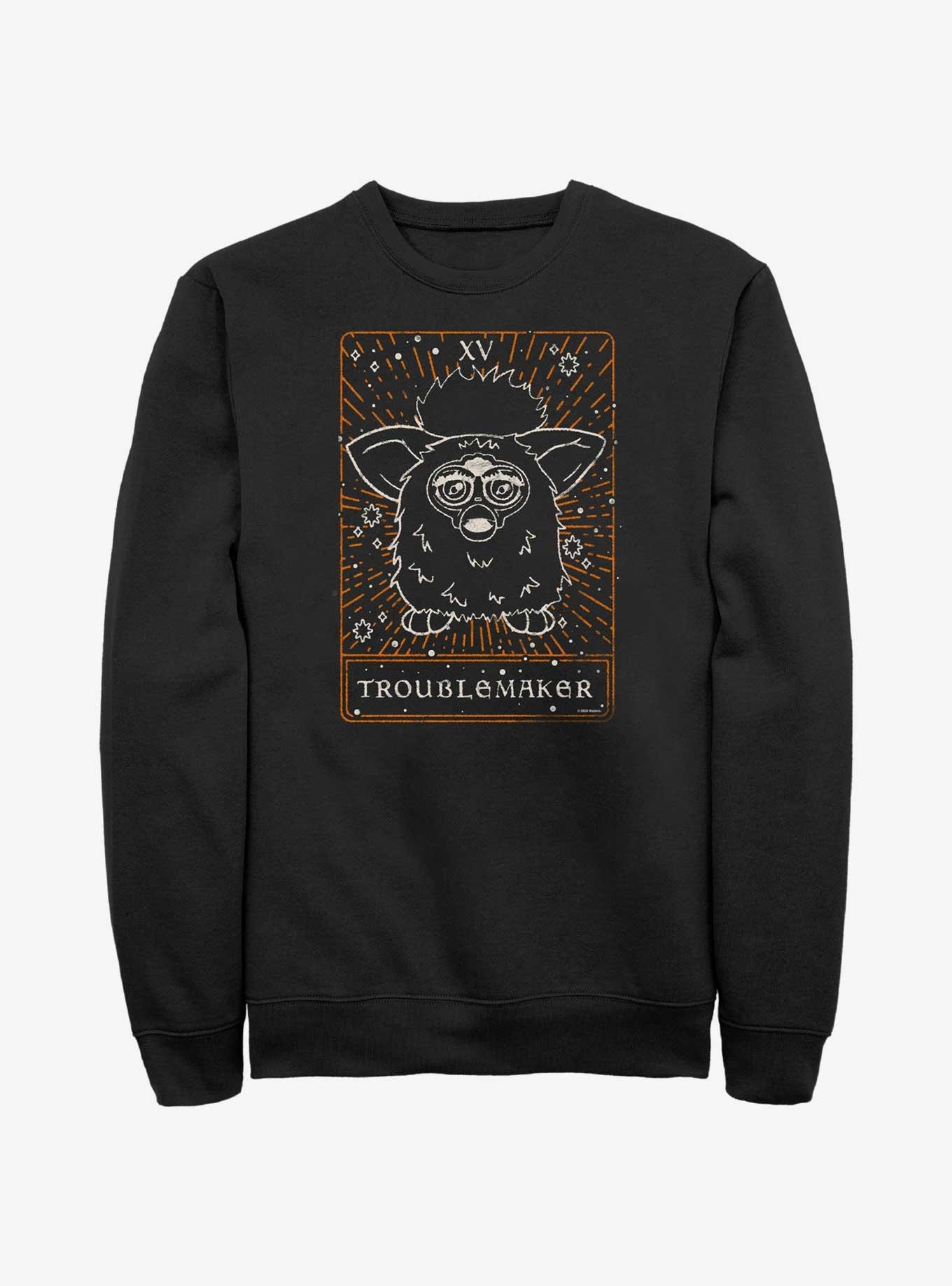 Furby Trouble Maker Tarot Sweatshirt, BLACK, hi-res