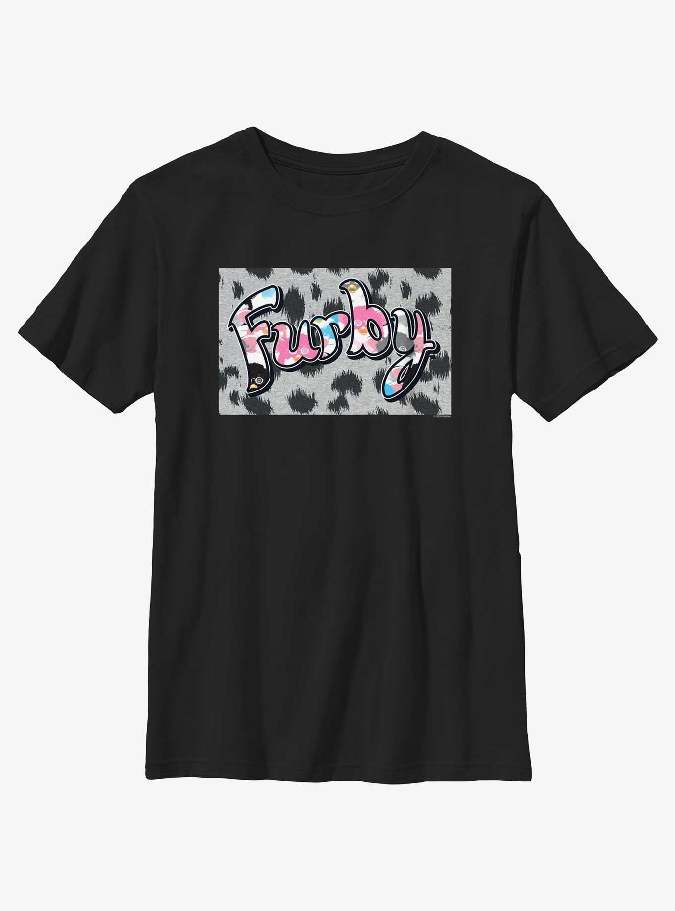 Furby Spotted Fur Logo Youth T-Shirt, , hi-res