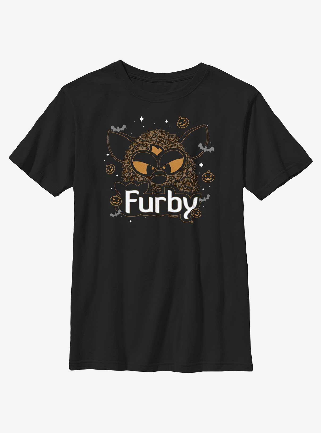 Furby Spooky Furby Youth T-Shirt, BLACK, hi-res