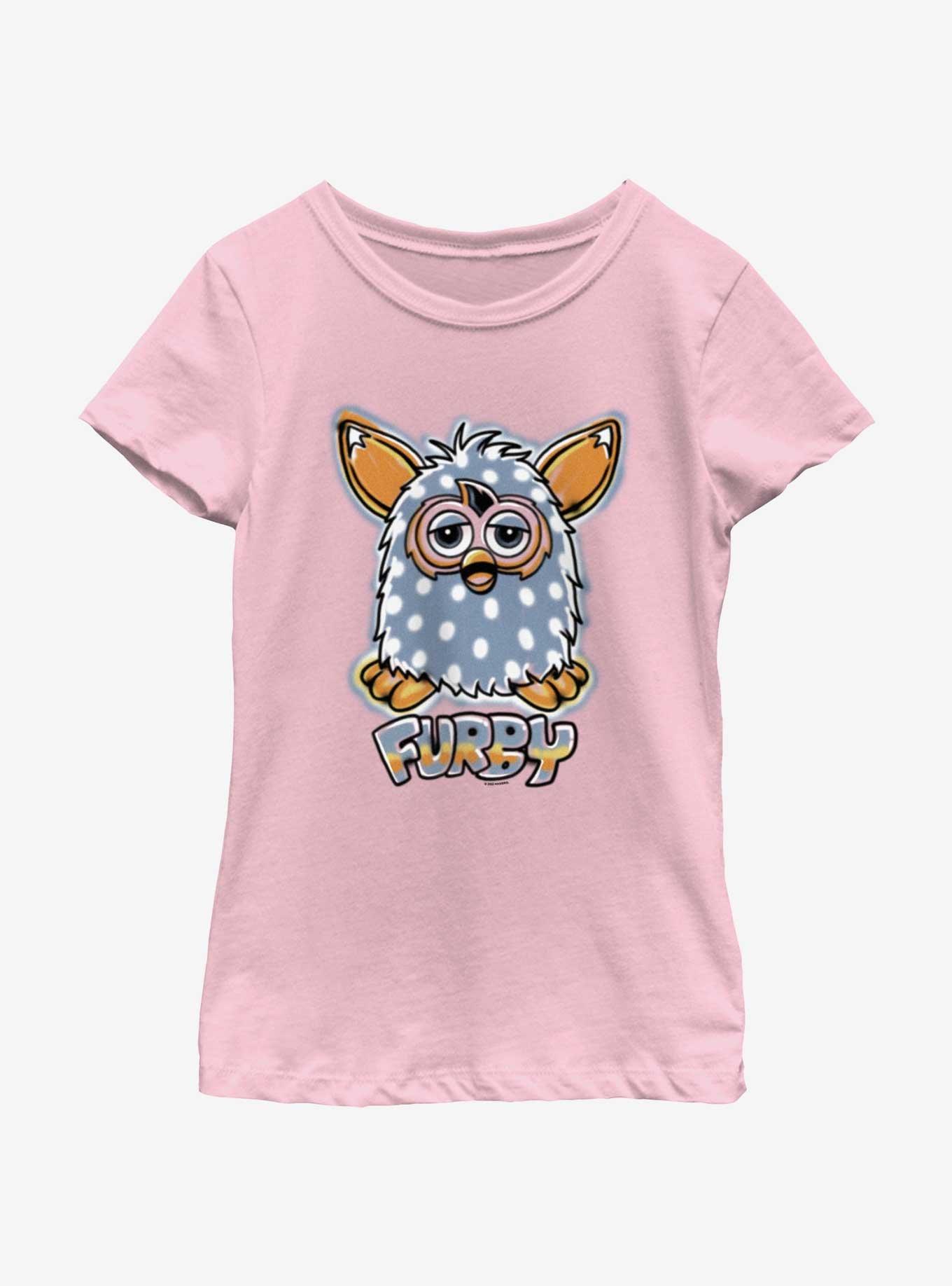 Furby Spotted Furby Girls Youth T-Shirt, PINK, hi-res