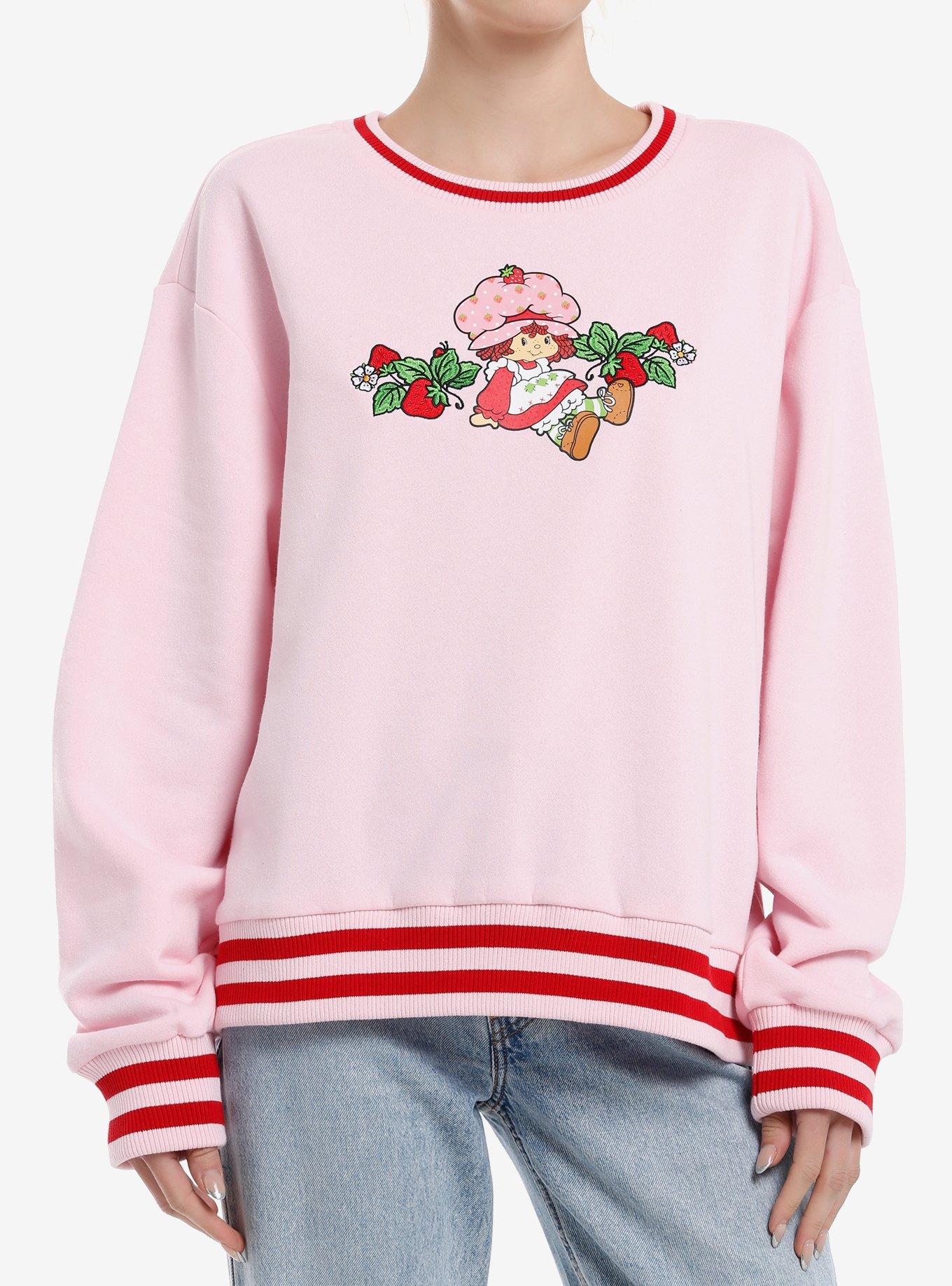 Strawberry Shortcake Varsity Girls Oversized Sweatshirt, , hi-res