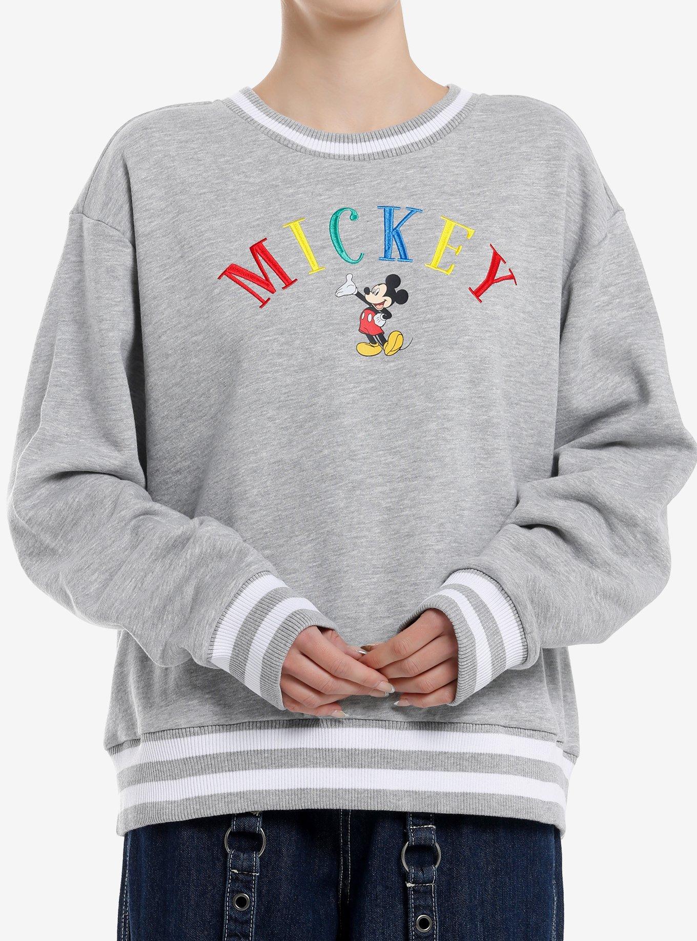 Disney Mickey Mouse Varsity Girls Oversized Sweatshirt, , hi-res