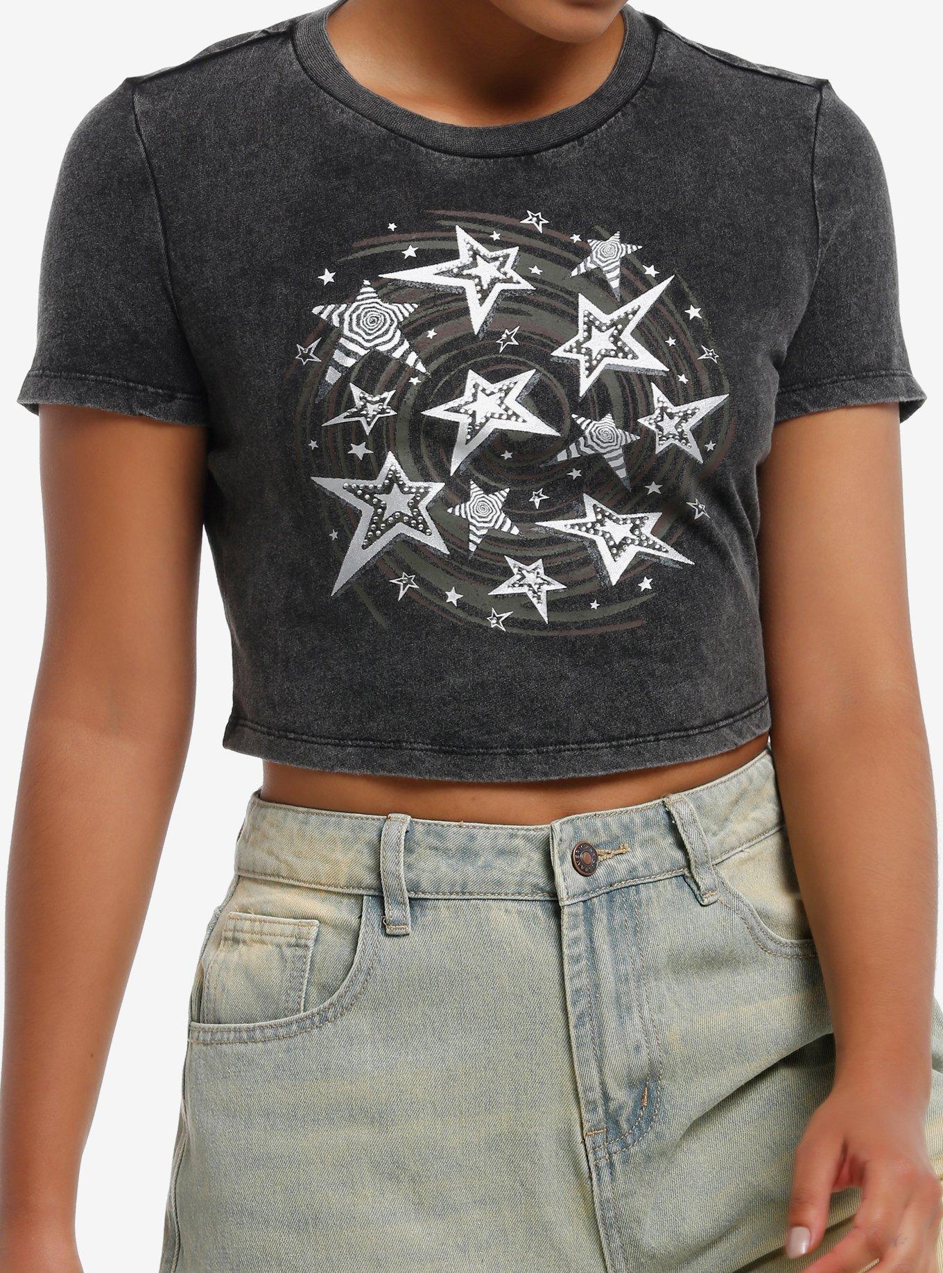 Social Collision Spiral Star Rhinestone Girls Baby T-Shirt, , hi-res