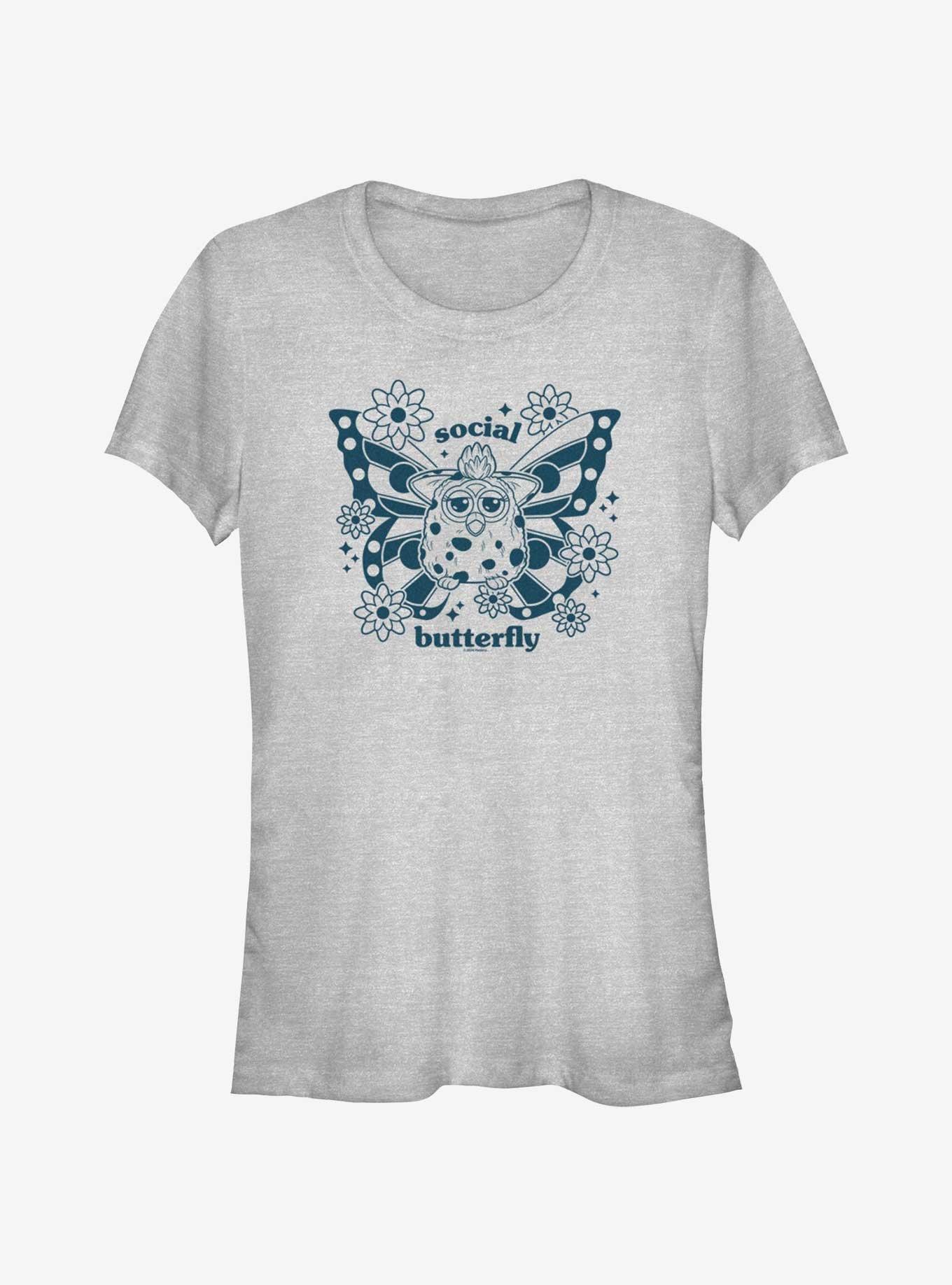 Furby Social Butterfly Girls T-Shirt, ATH HTR, hi-res