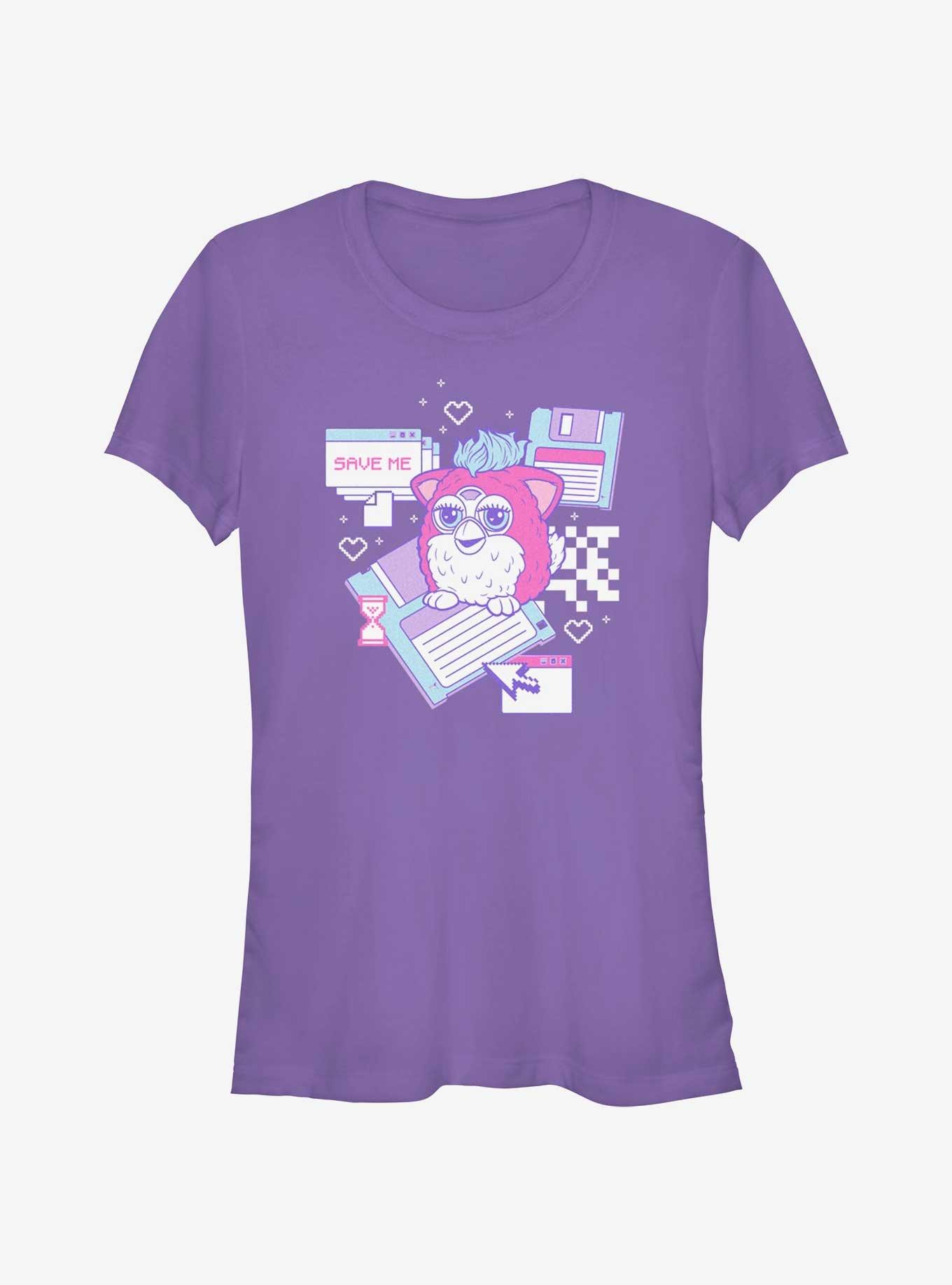 Furby Retro Computer Friend Girls T-Shirt, , hi-res