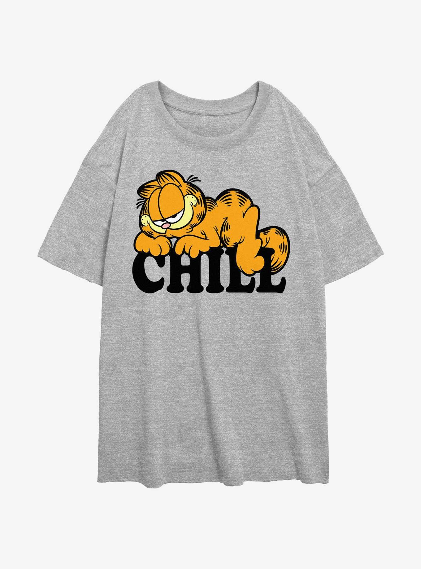 Garfield Chill Cat Womens Oversized T-Shirt, , hi-res