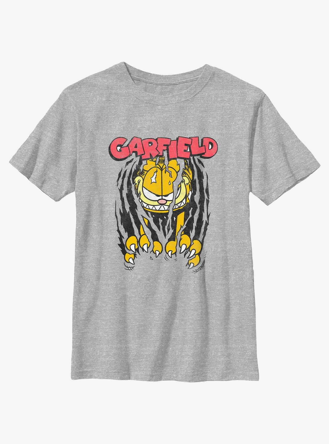 Garfield Claws Rippin' Youth T-Shirt, ATH HTR, hi-res