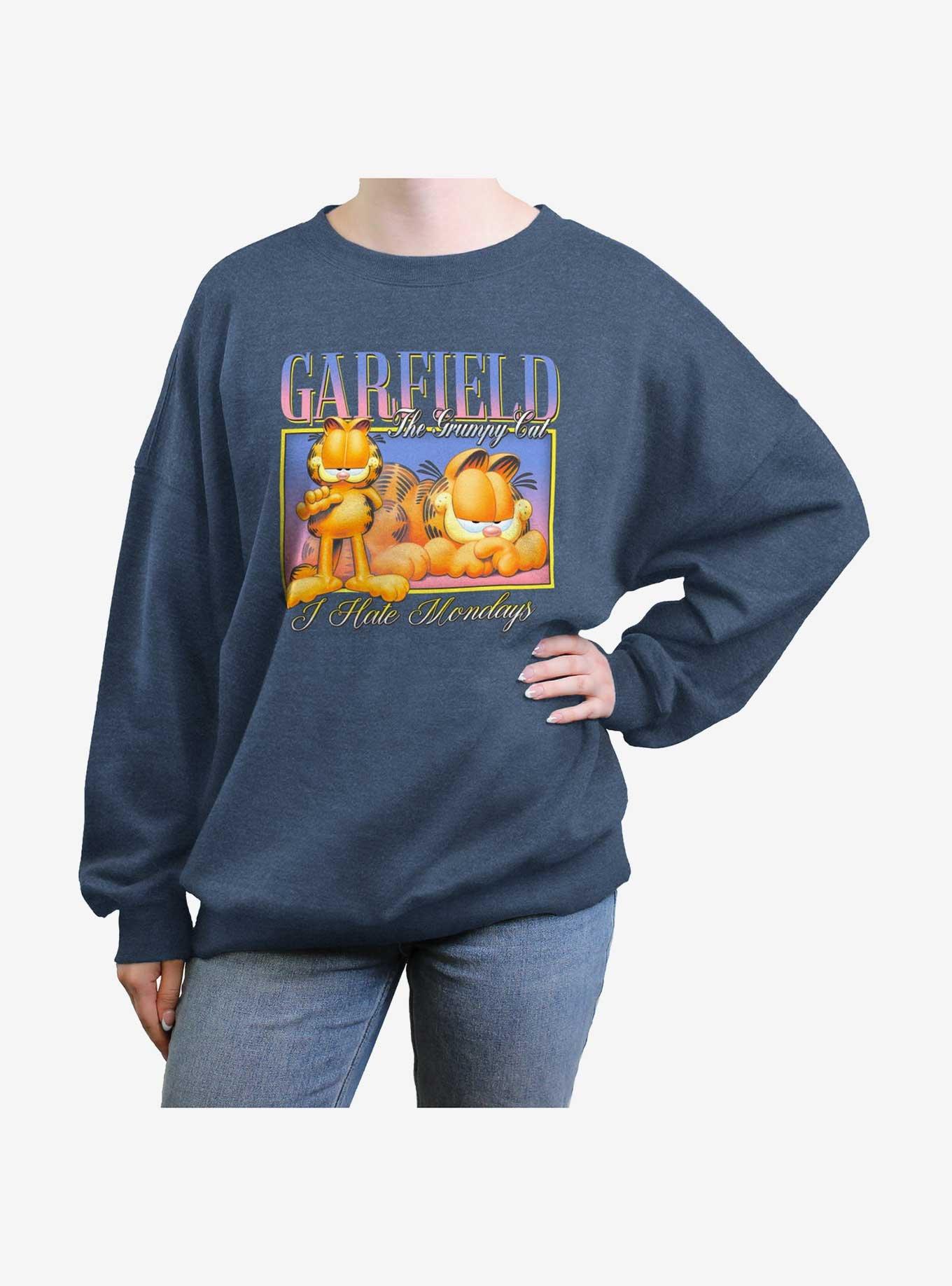 Garfield The Grumpy Cat Vibe Womens Oversized Sweatshirt