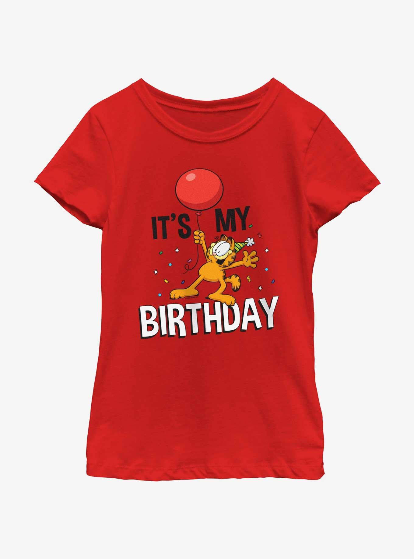 Garfield It's My Birthday Youth Girls T-Shirt