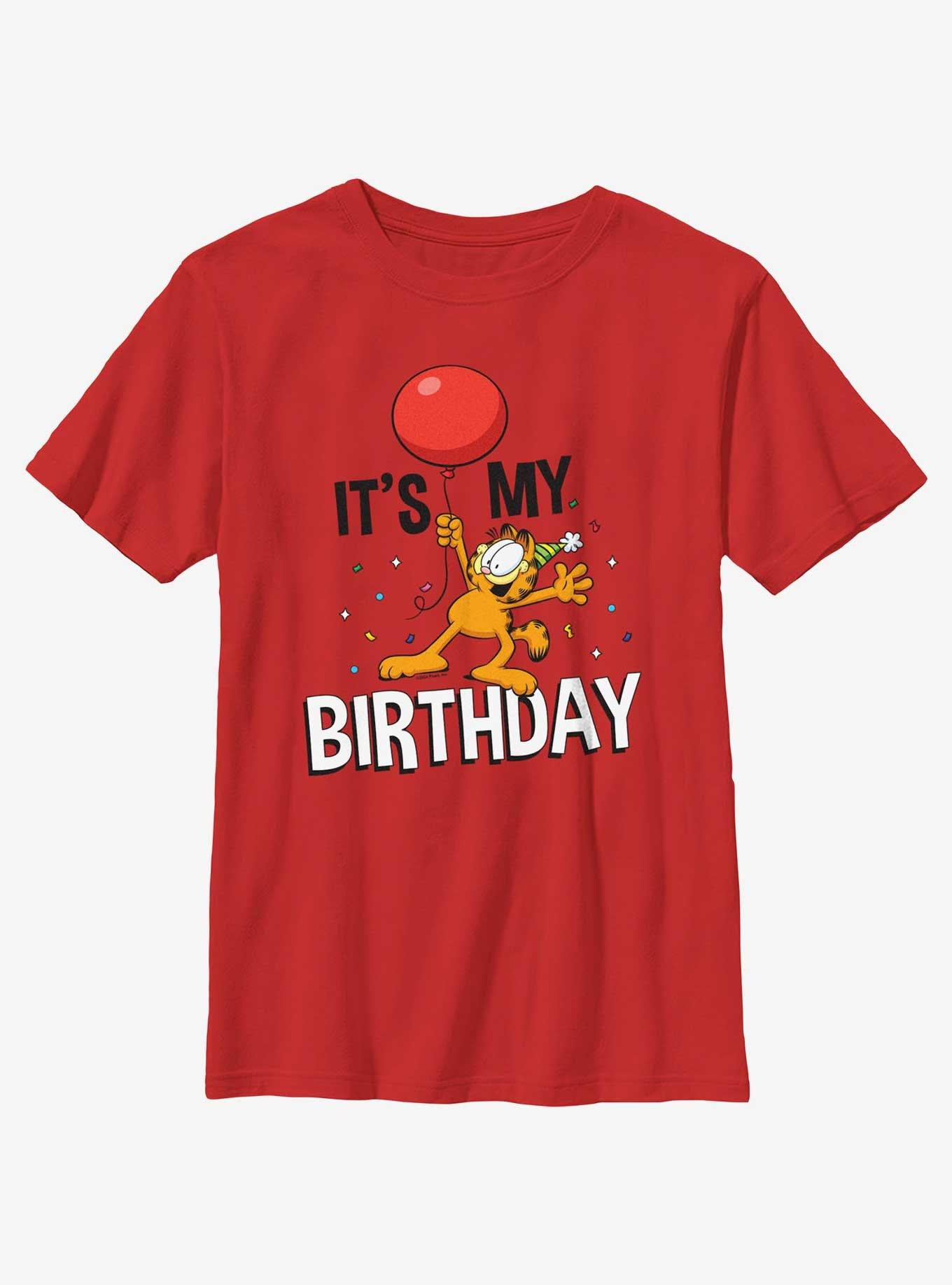 Garfield It's My Birthday Youth T-Shirt, , hi-res