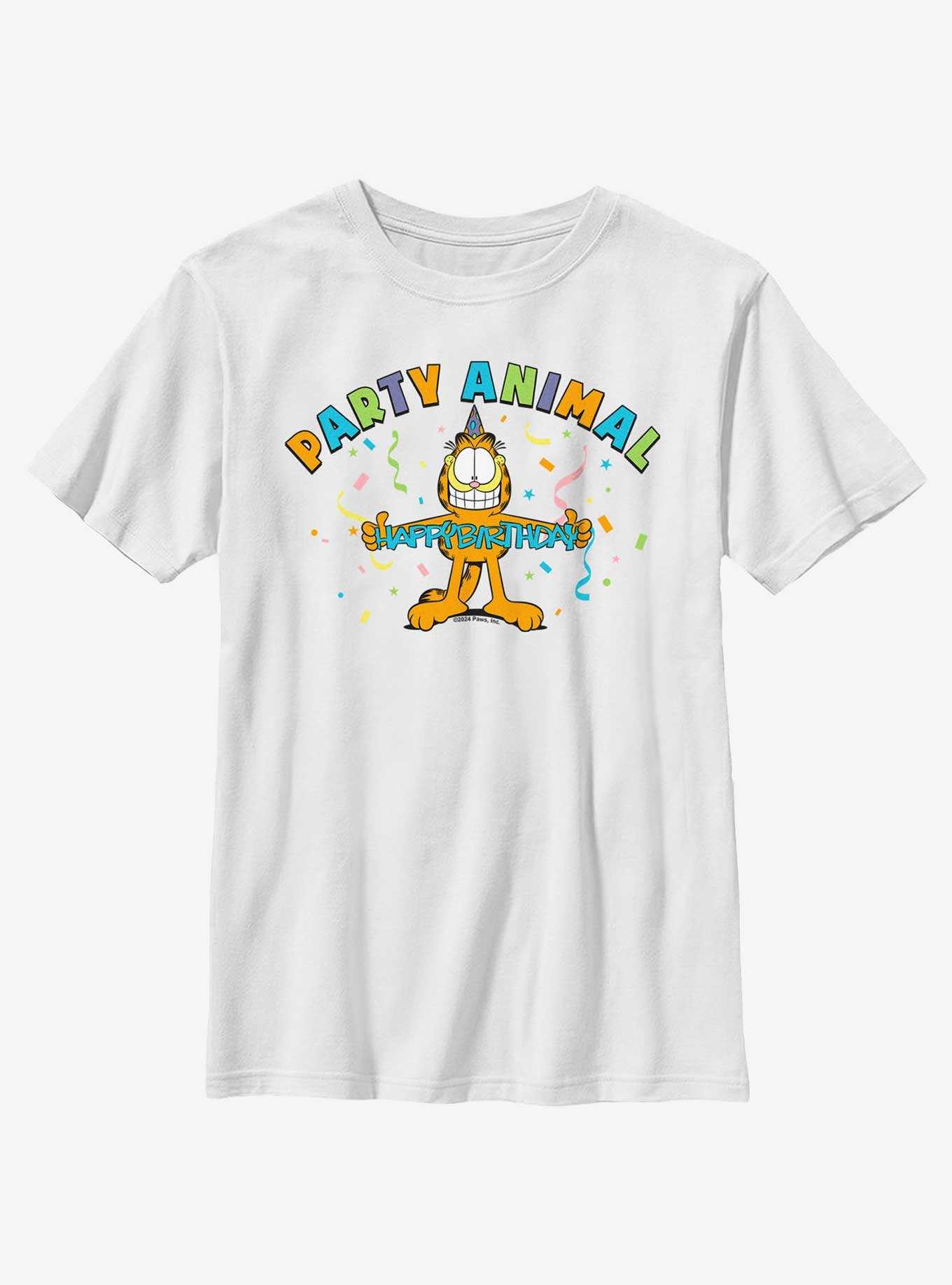 Garfield Birthday Party Animal Youth T-Shirt, , hi-res