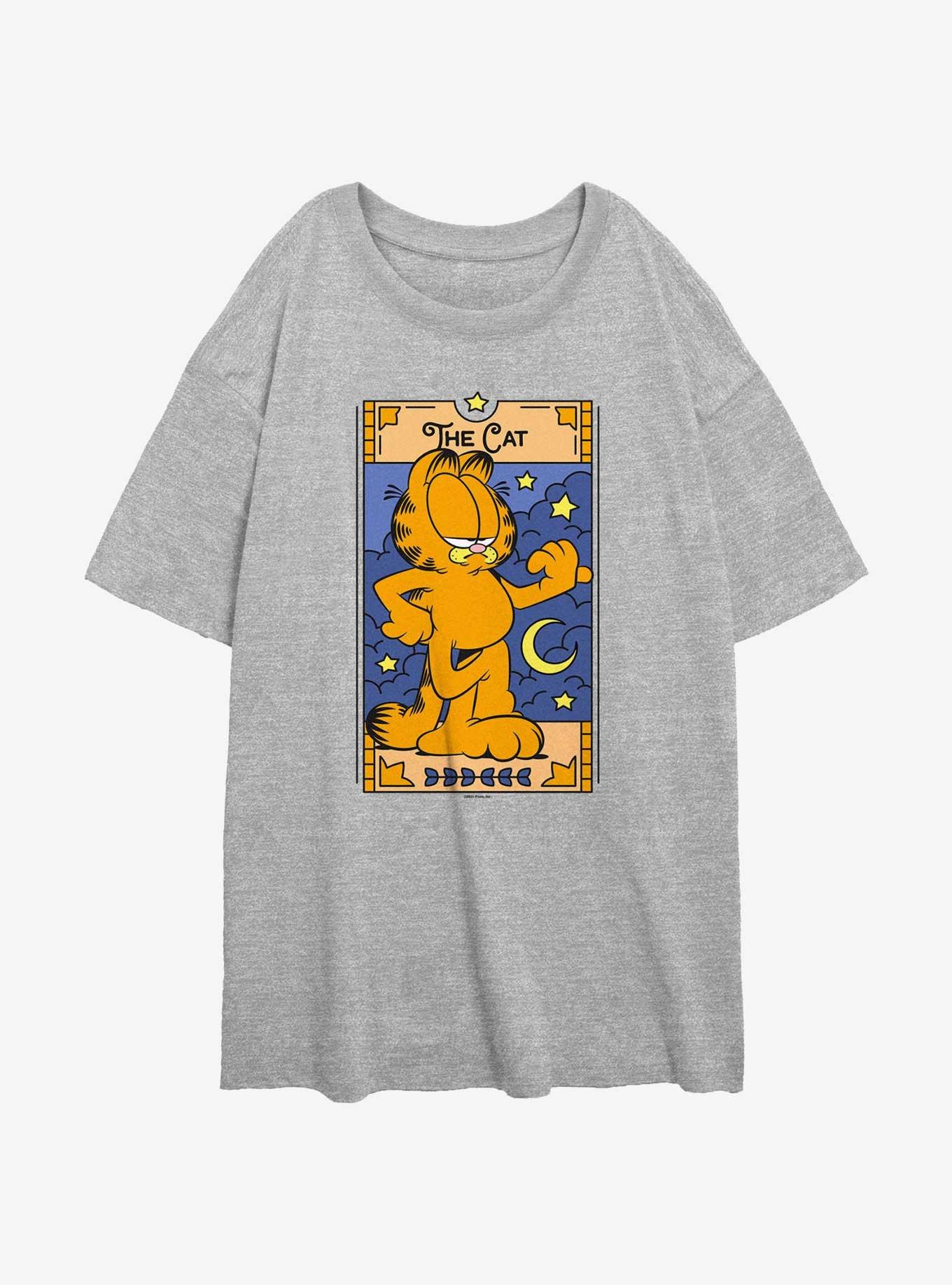 Garfield The Cat Tarot Womens Oversized T-Shirt, , hi-res