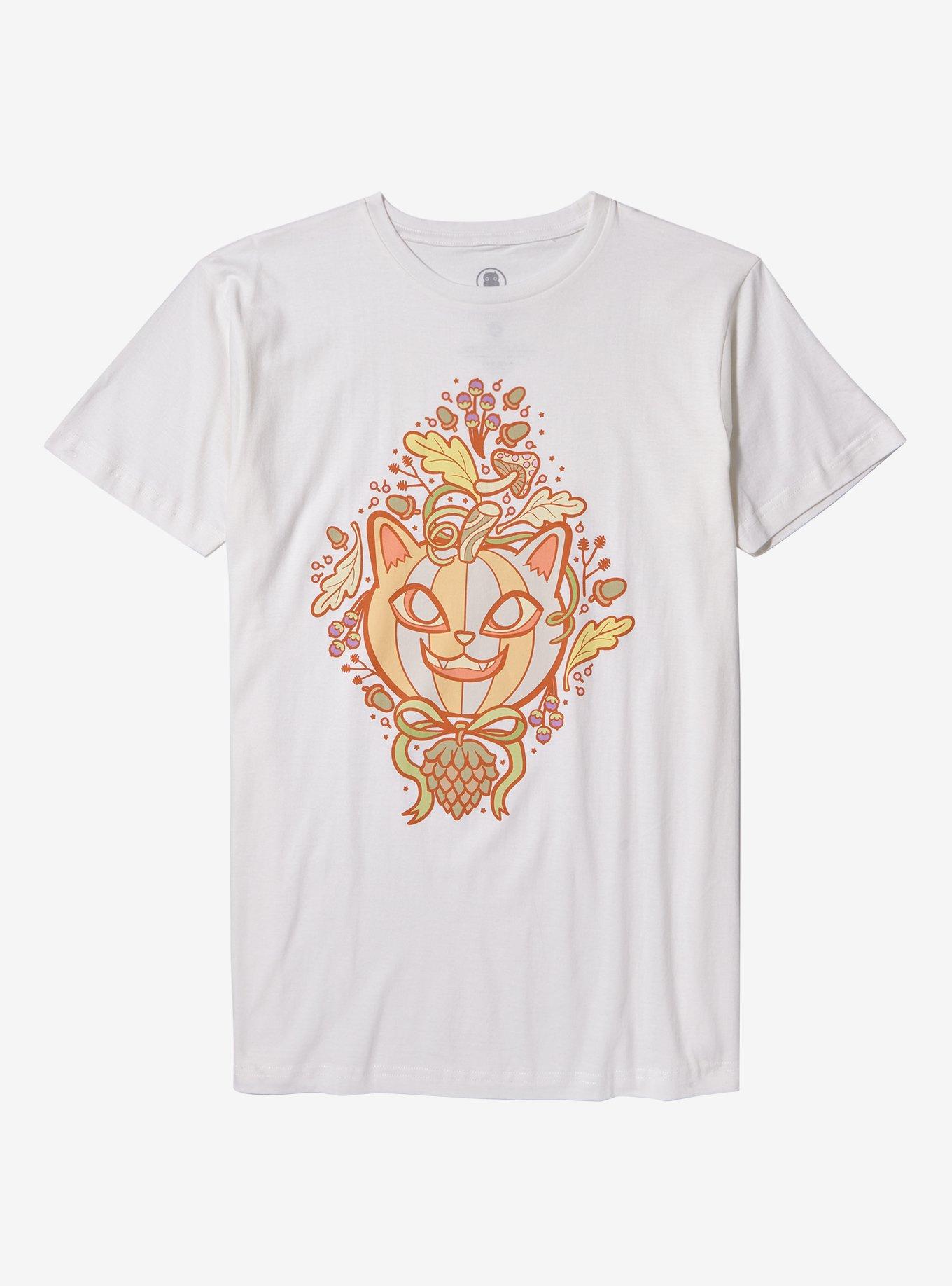 Pumpkin Cat T-Shirt By Pink Owlet, , hi-res