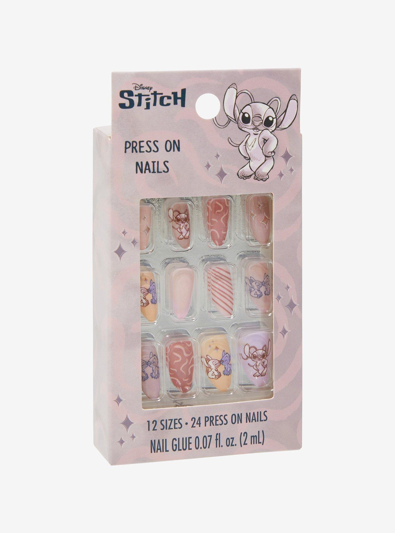 Disney Lilo & Stitch Angel Press On Nails - BoxLunch Exclusive, , hi-res