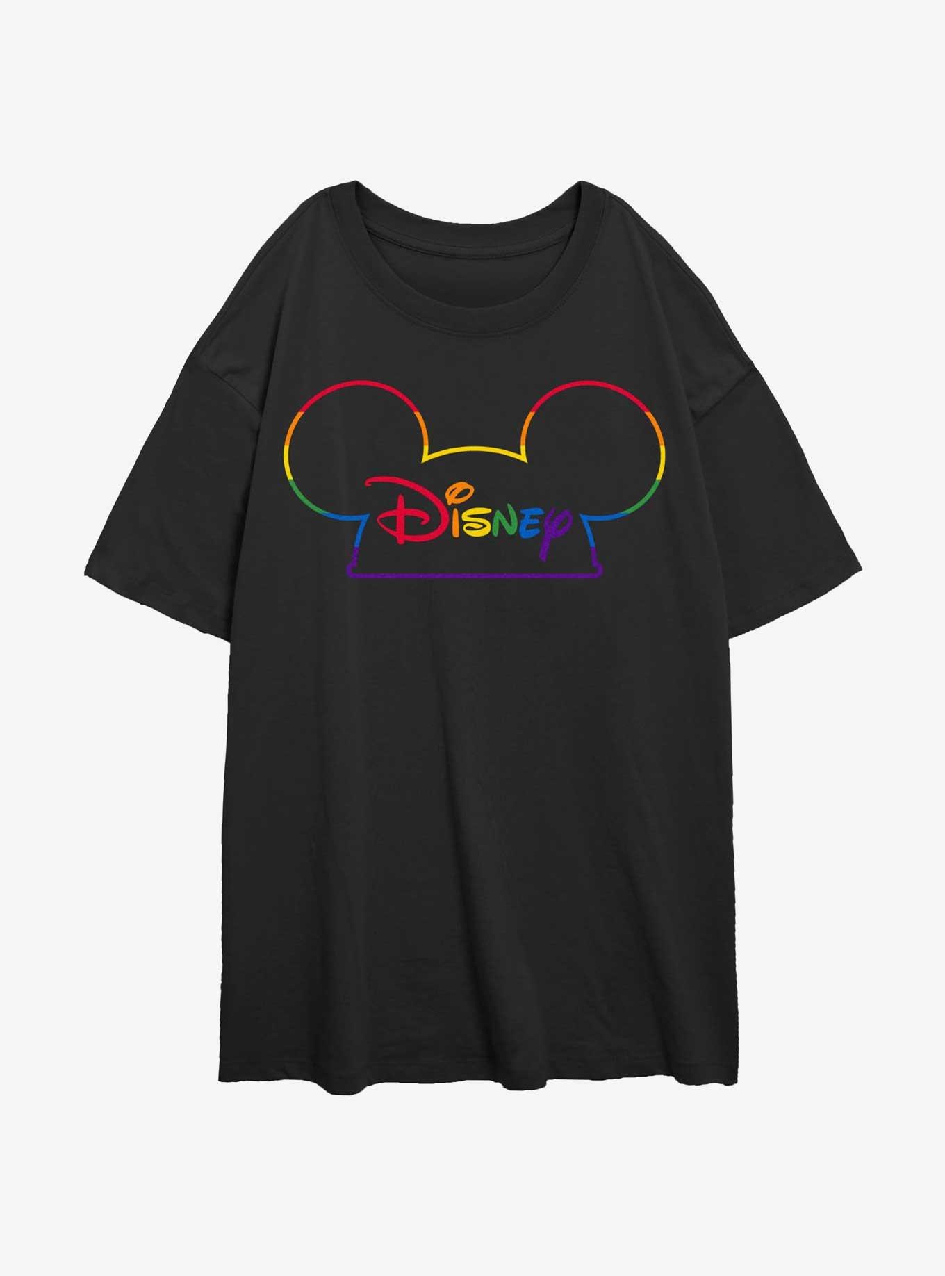 Disney Prideful Mouse Ears Womens Oversized T-Shirt, , hi-res