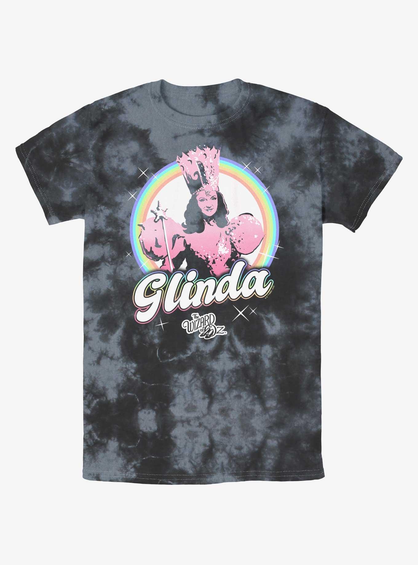 Wizard Of Oz  Rainbow Glinda Tie-Dye T-Shirt, BLKCHAR, hi-res