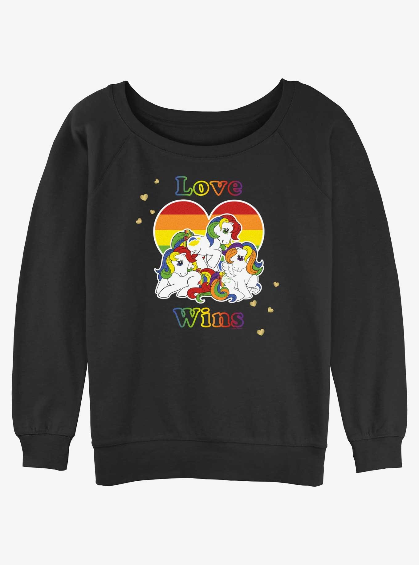 My Little Pony Love Wins Womens Slouchy Sweatshirt