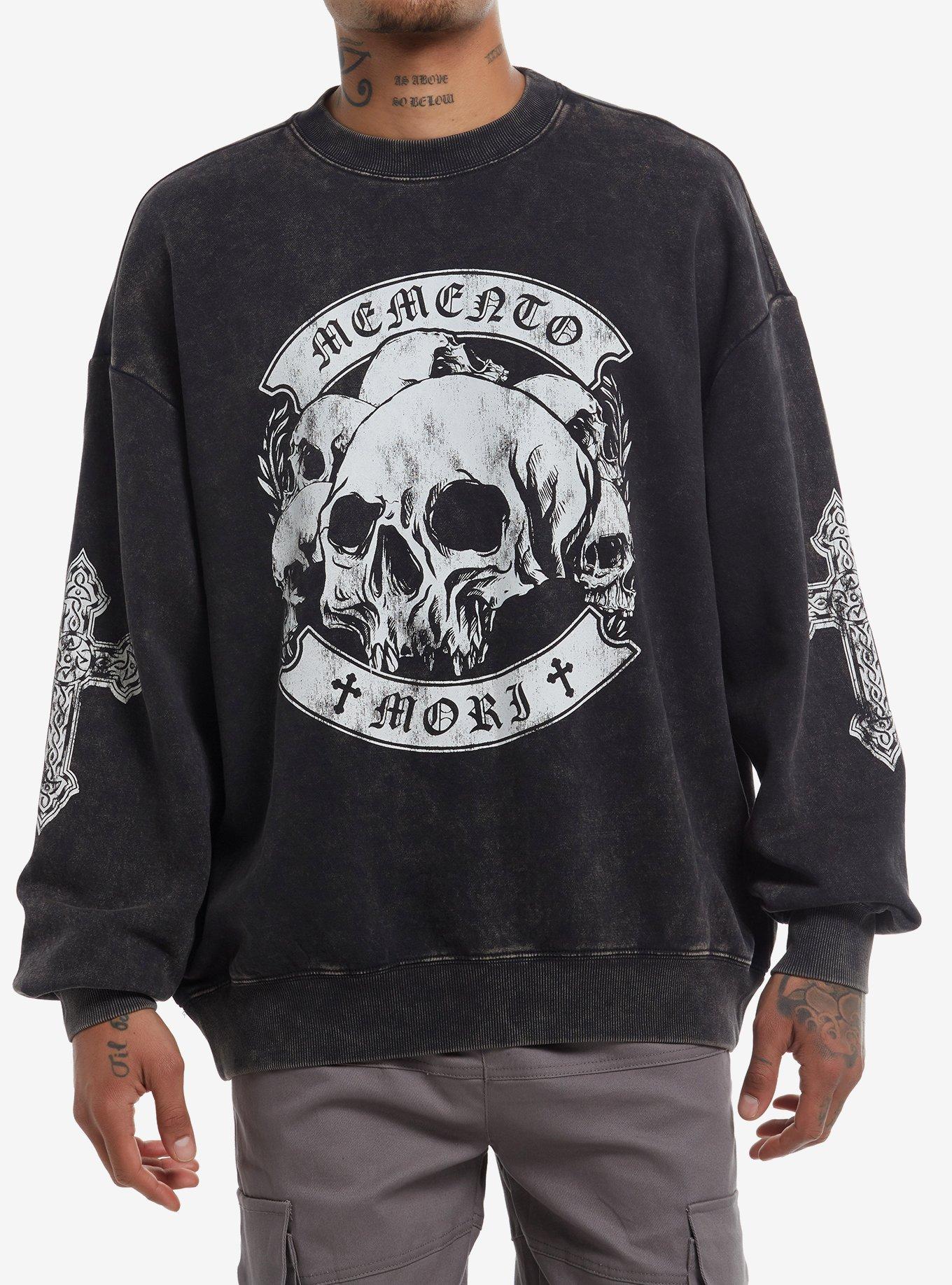 Memento Mori Skulls Oversized Sweatshirt, , hi-res