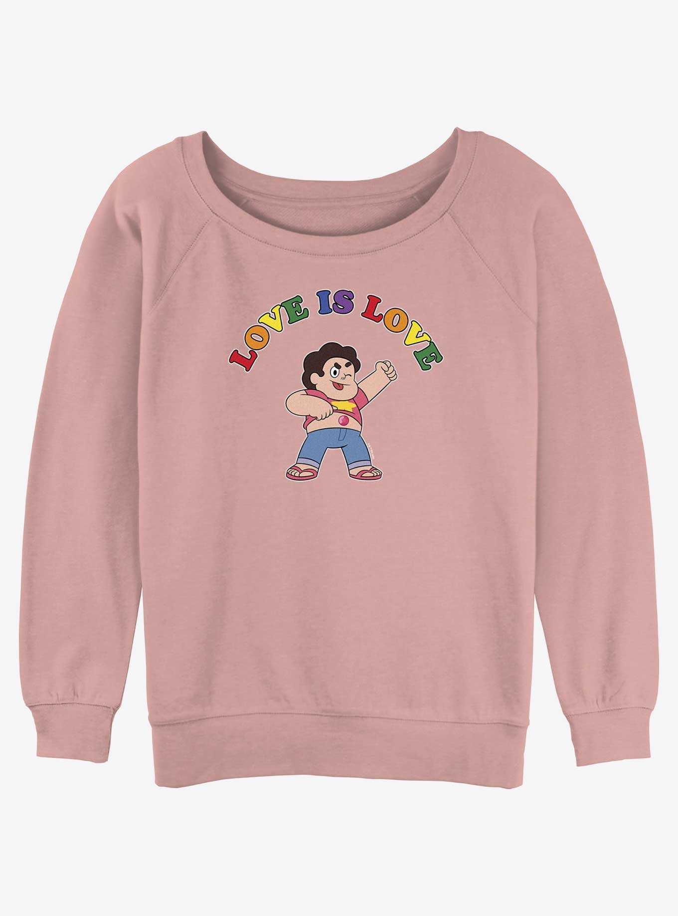 Steven Universe Love Is Love Womens Slouchy Sweatshirt, , hi-res