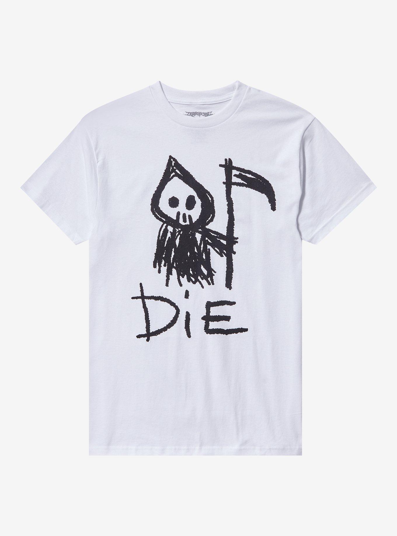 Grim Reaper Die T-Shirt By C[LOATHE]ing, , hi-res