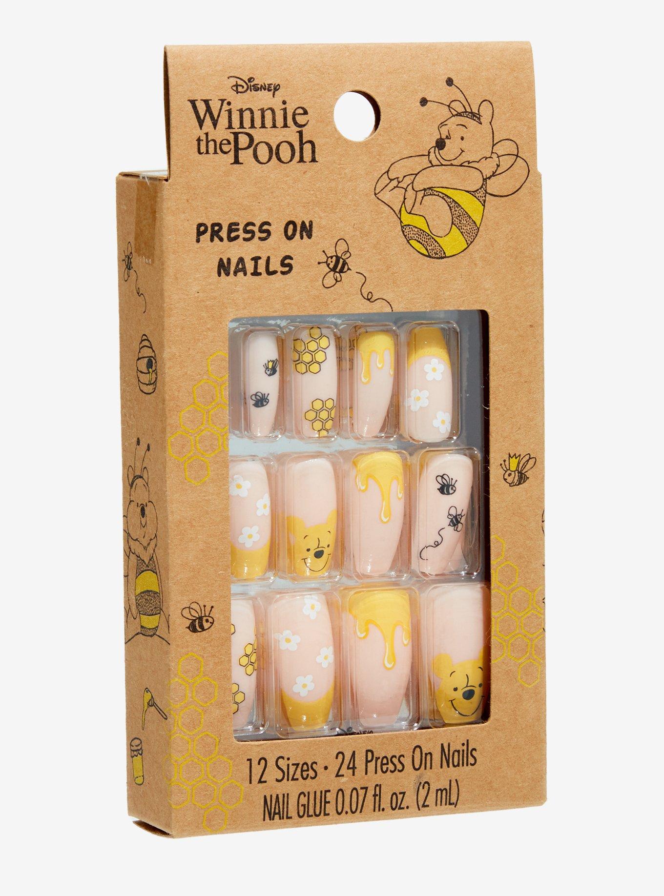 Disney Winnie the Pooh Honeycomb Press-On Nails, , hi-res