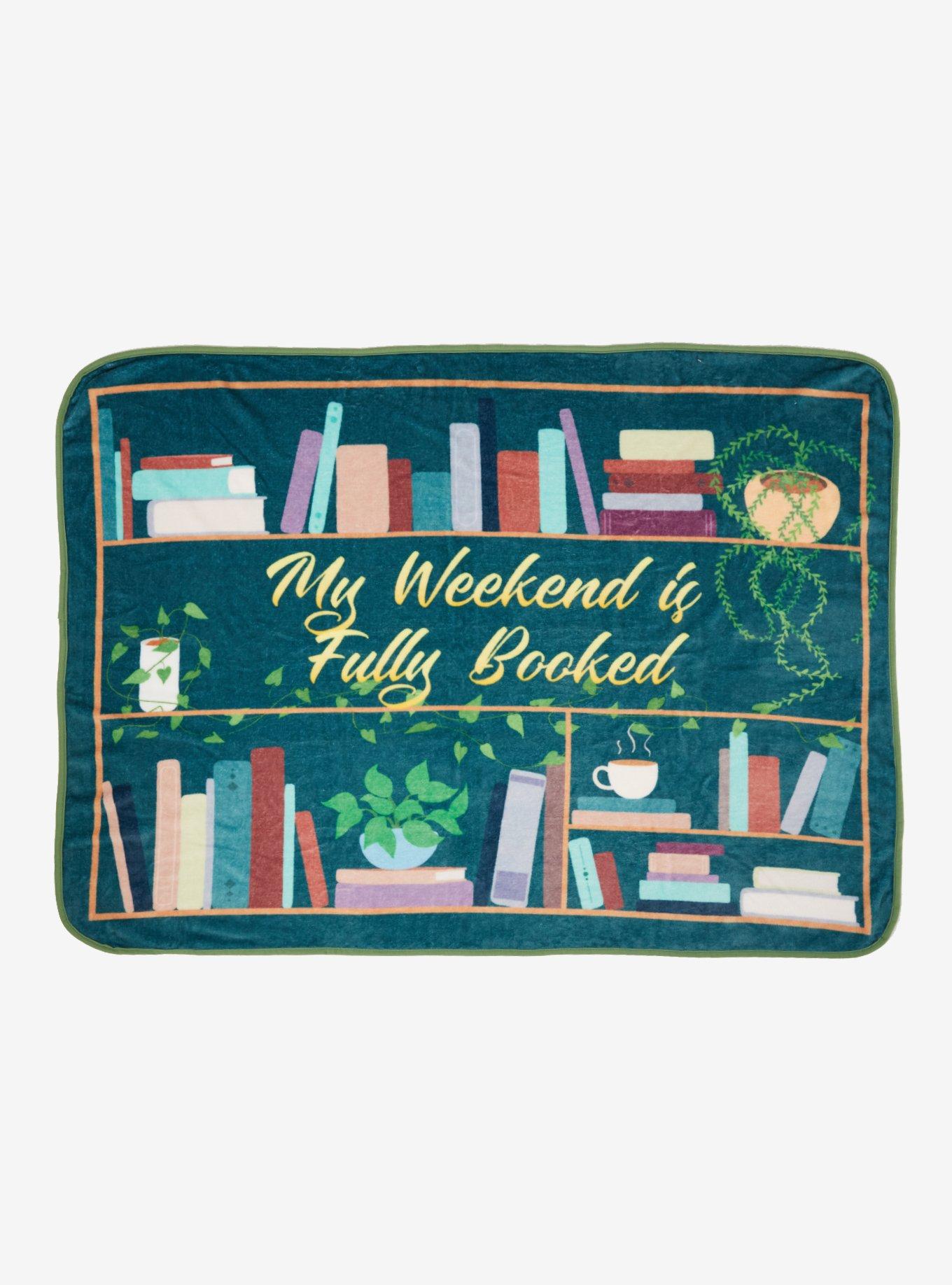 My Weekend Is Fully Booked Fleece Throw — BoxLunch Exclusive, , hi-res