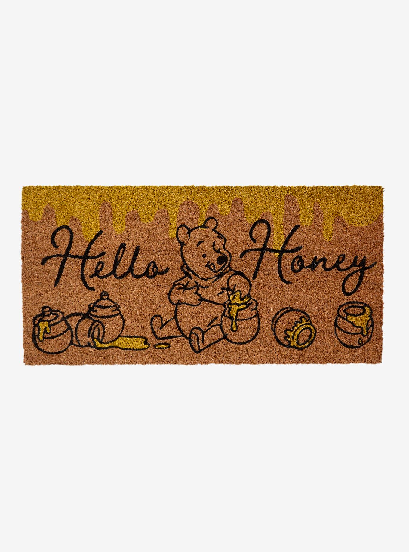 Disney Winnie the Pooh Hello Honey Door Mat — BoxLunch Exclusive, , hi-res