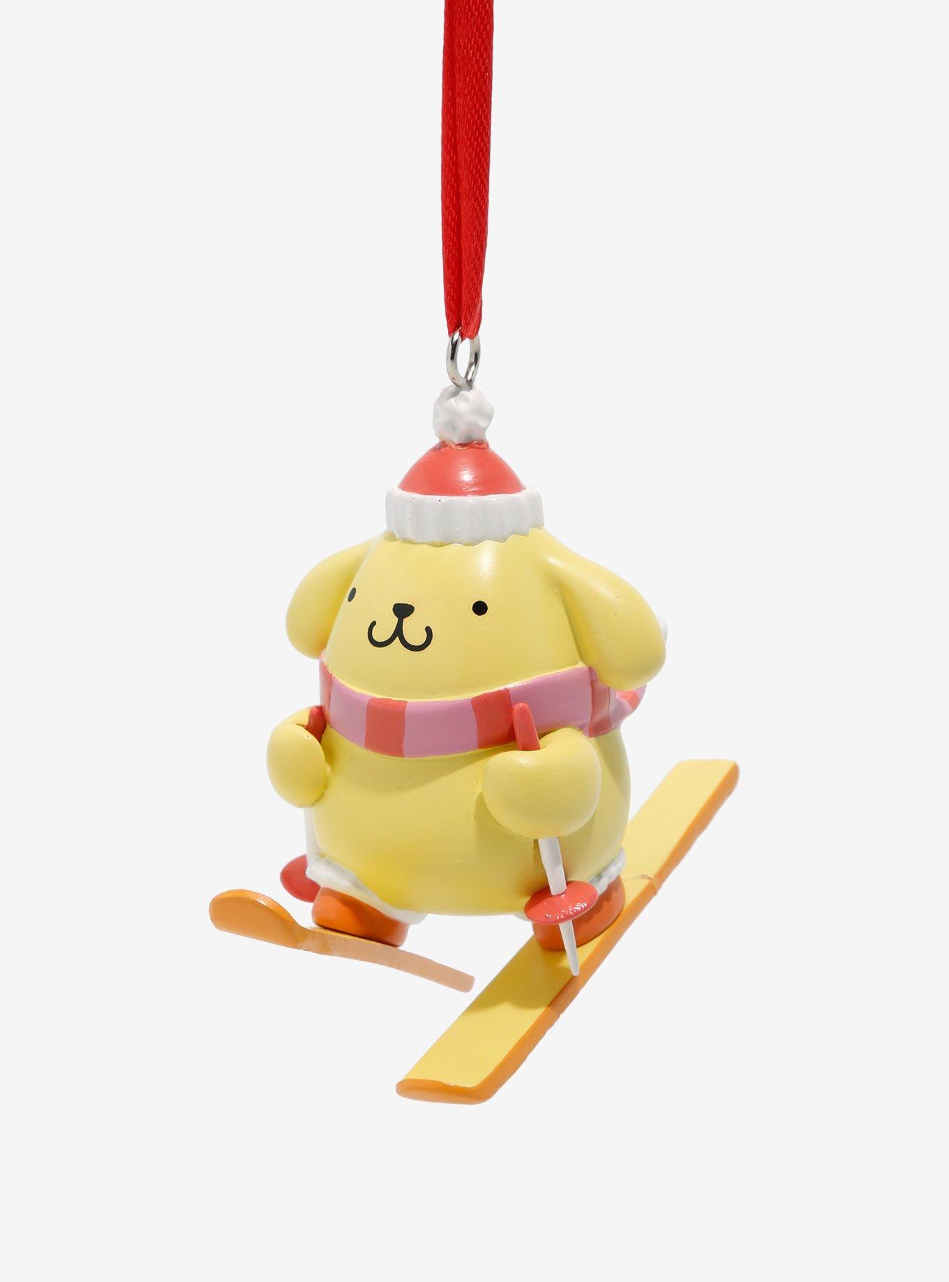 Sanrio Pompompurin Skiing Holiday Ornament