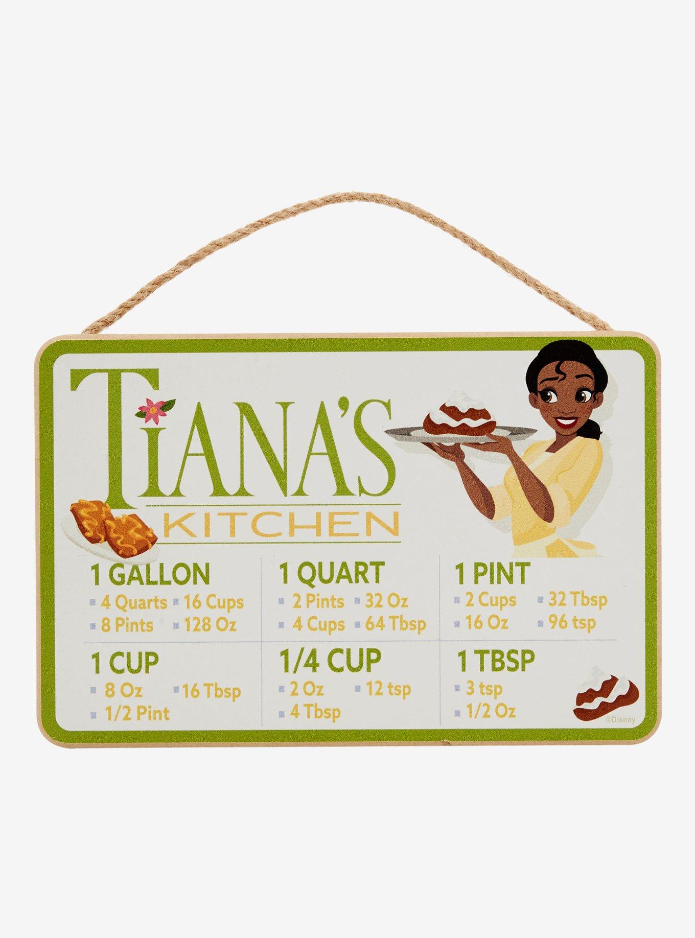 Disney The Princess and the Frog Tiana's Kitchen Conversion Chart Wall Sign - BoxLunch Exclusive, , hi-res