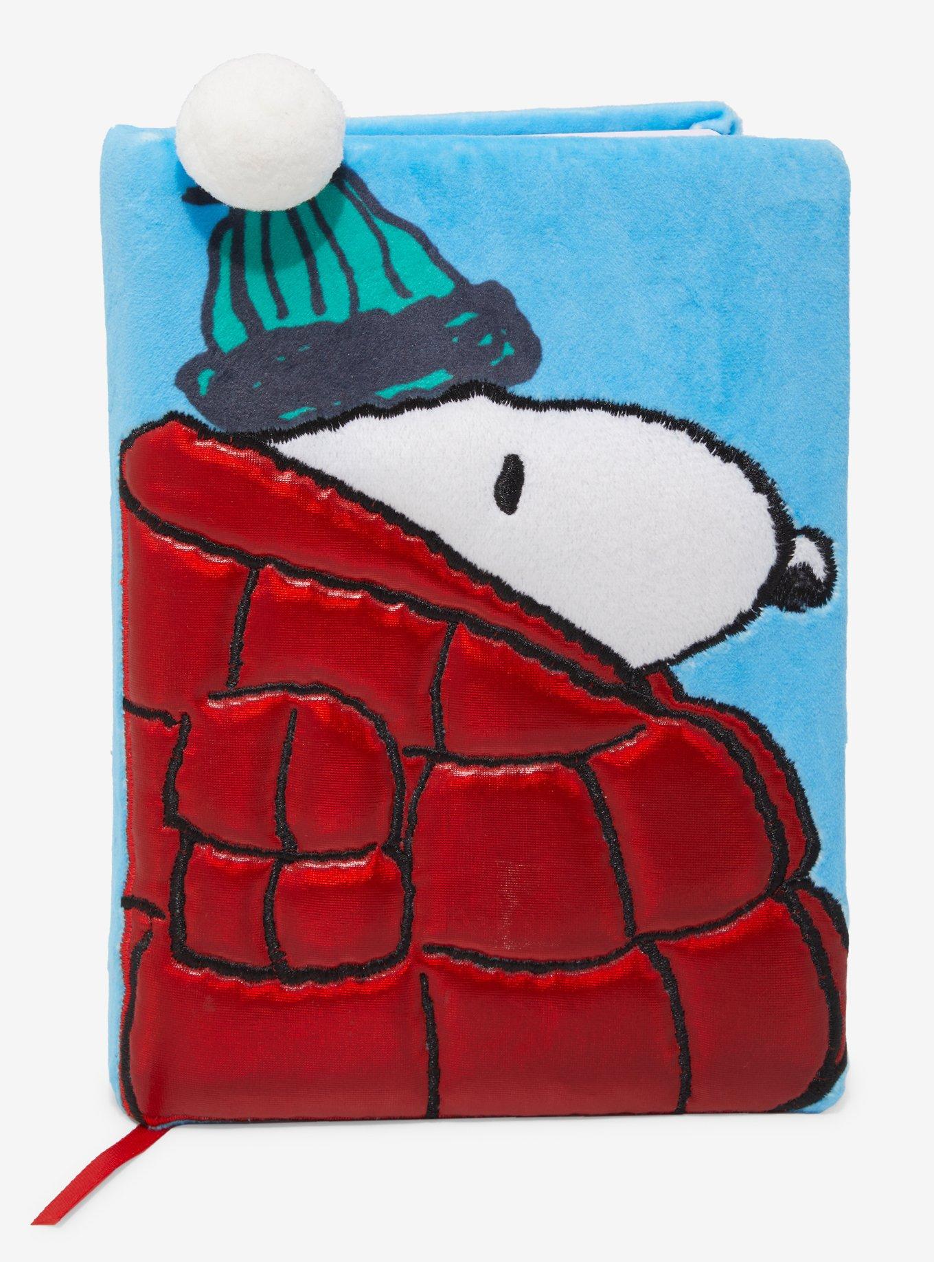 Peanuts Snoopy Puffer Jacket Plush Cover Journal, , hi-res