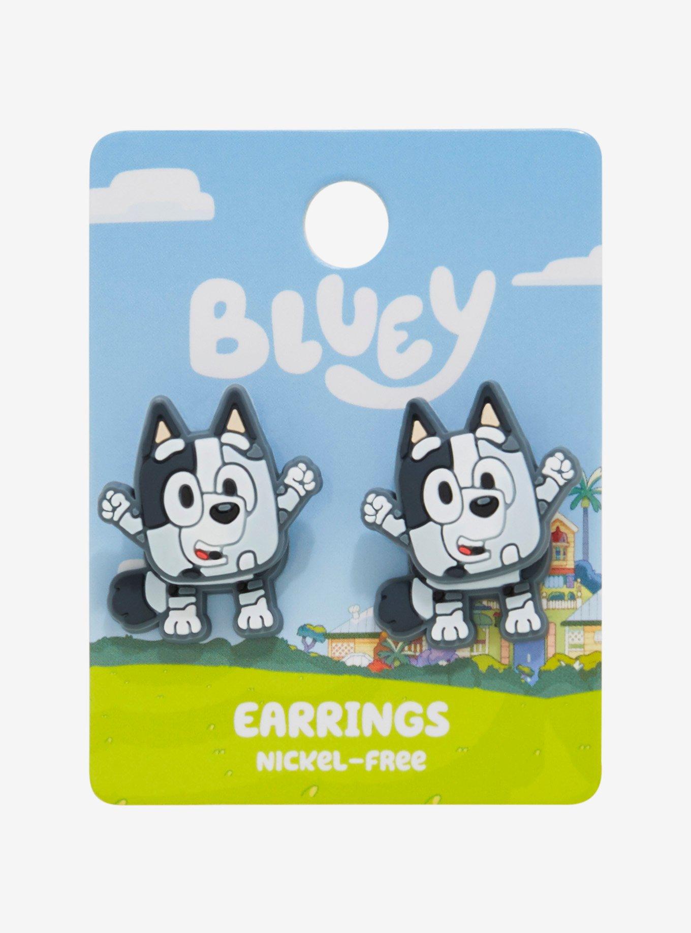 Bluey Muffin Front/Back Stud Earrings, , hi-res
