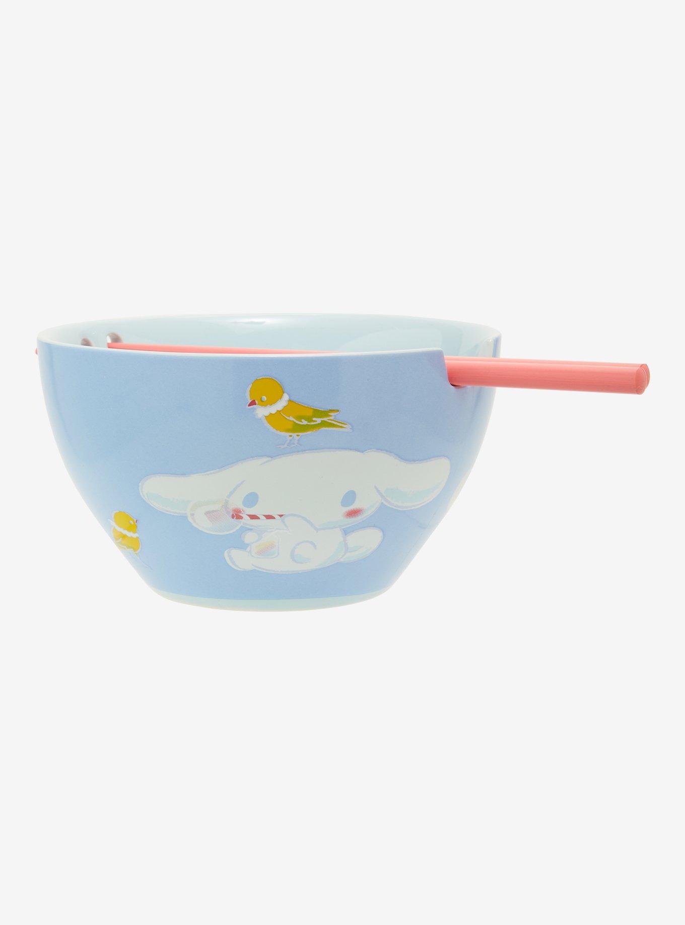 Sanrio Cinnamoroll Bubble Blue Ramen Bowl with Chopsticks, , hi-res