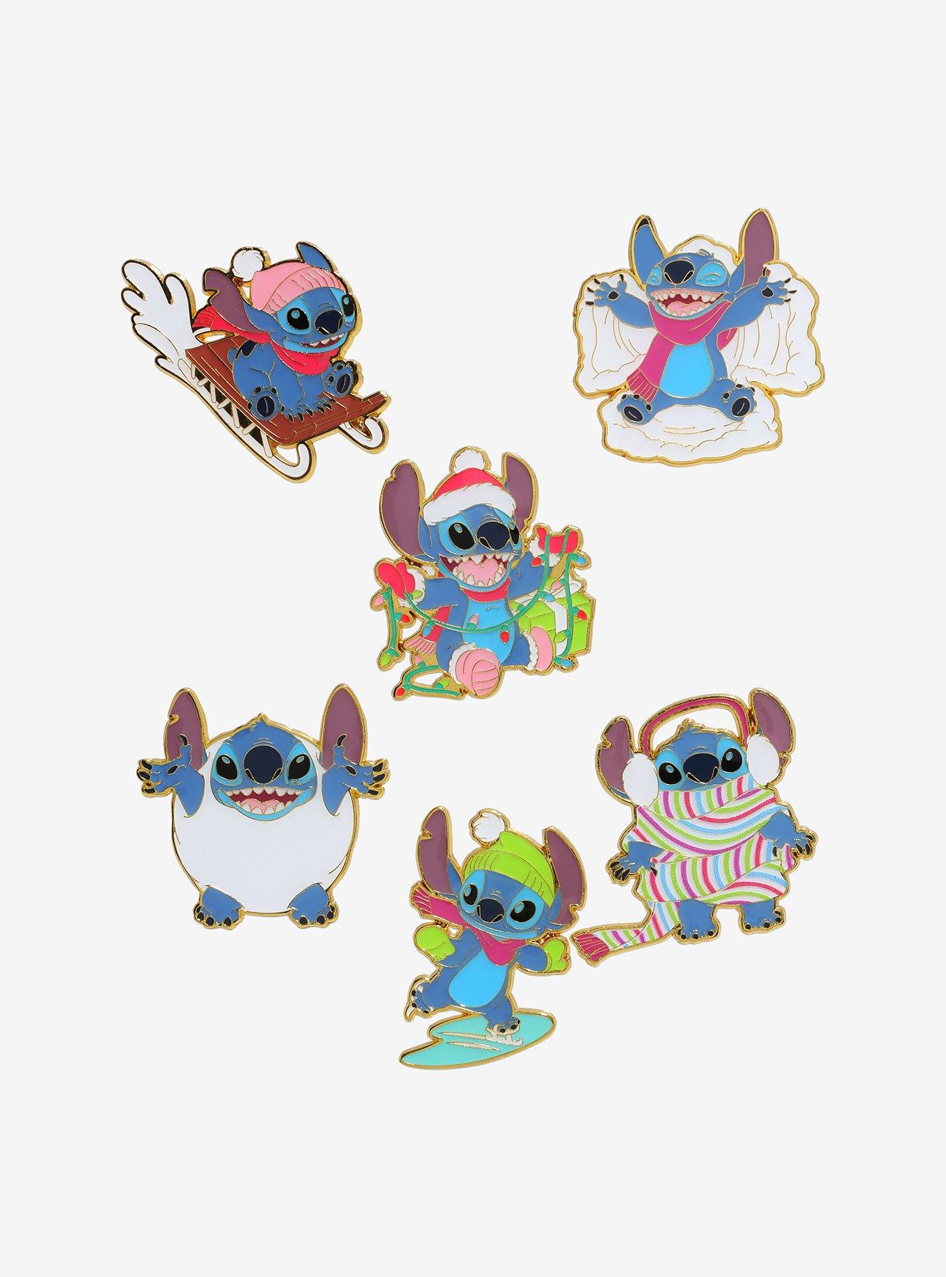 Loungefly Disney Lilo & Stich Character Holiday Blind Box Enamel Pin, , hi-res