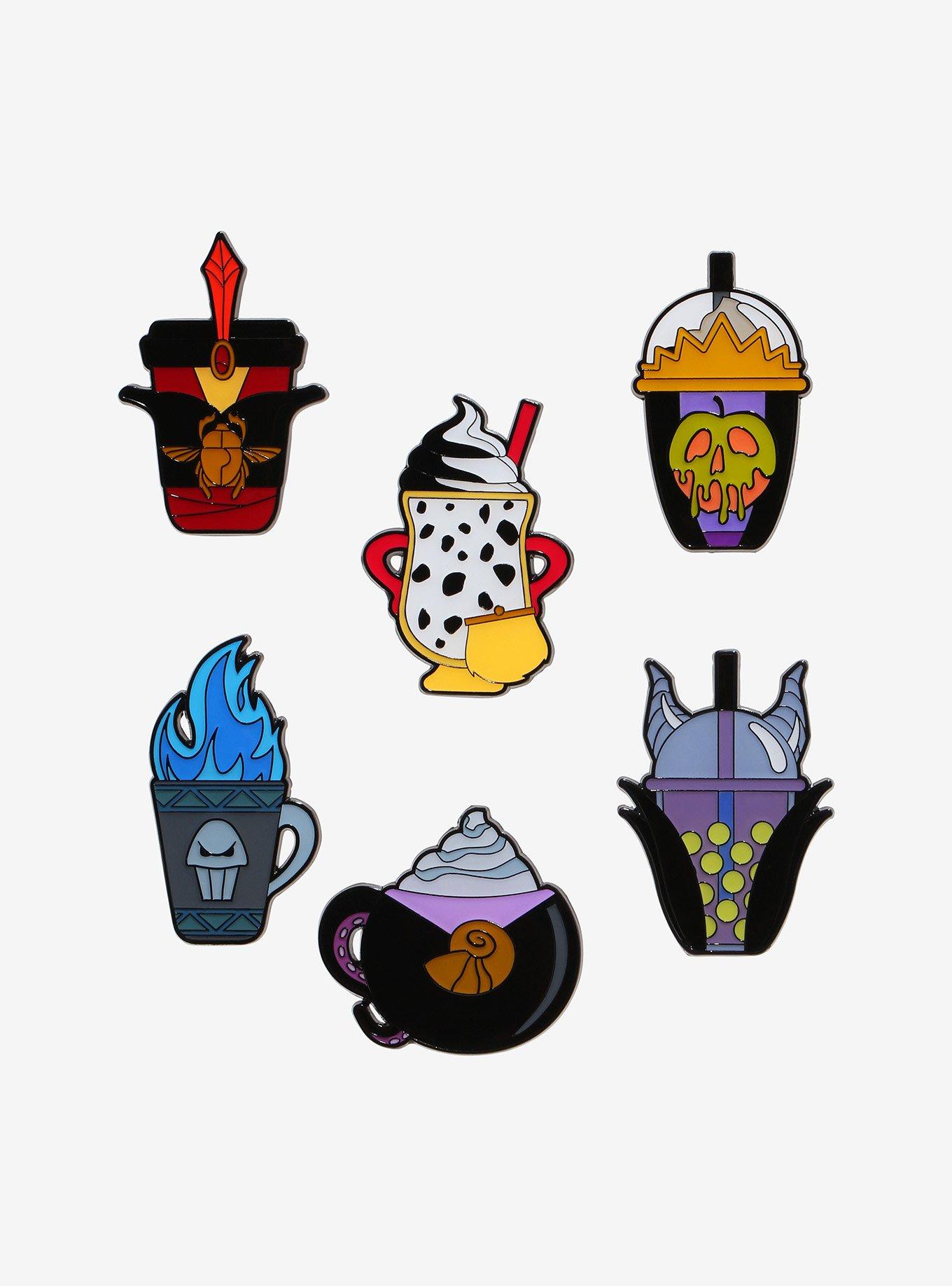 Loungefly Disney Villains Drink Blind Box Enamel Pin, , hi-res