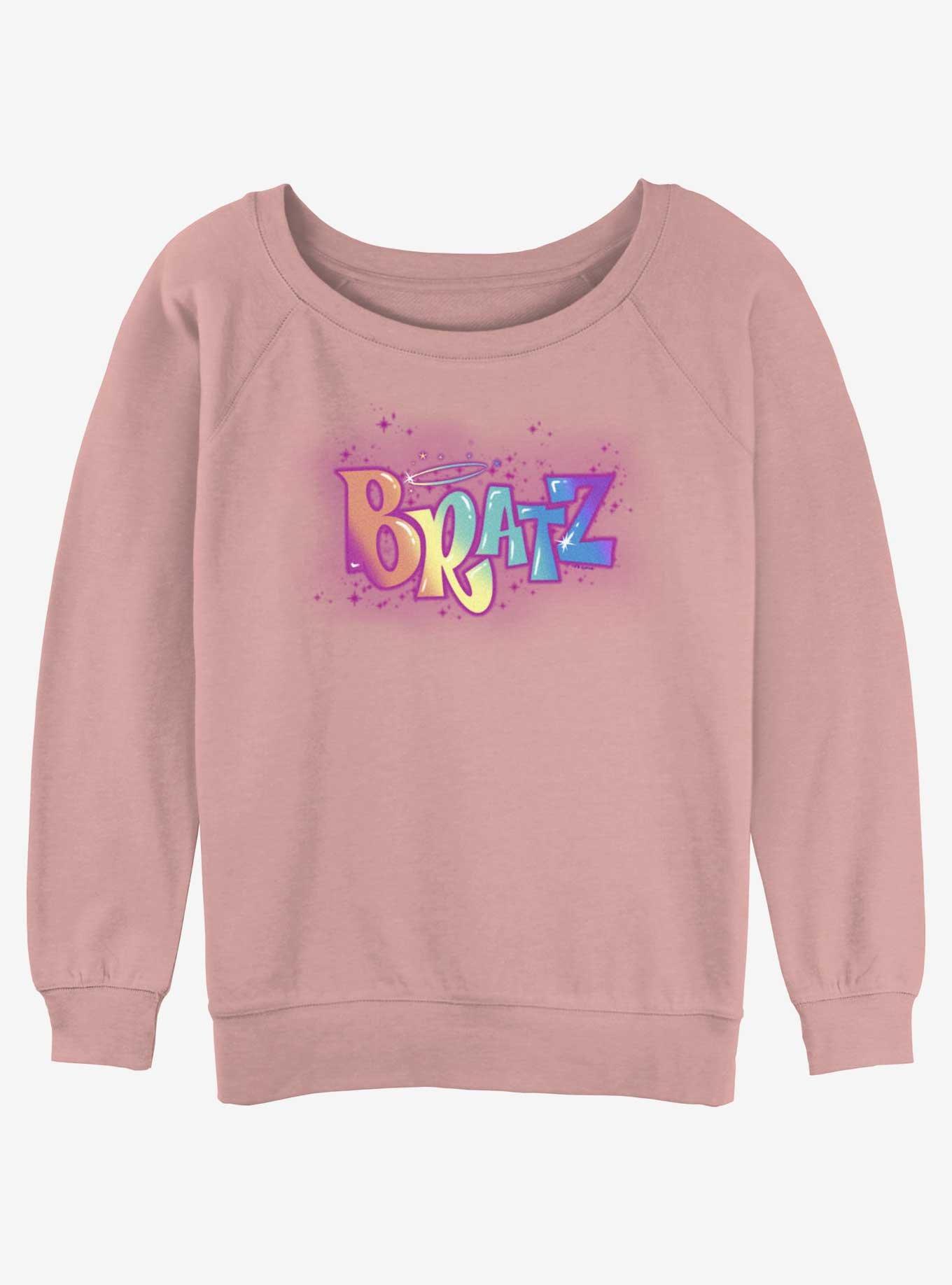 Bratz Rainbow Logo Girls Slouchy Sweatshirt, , hi-res