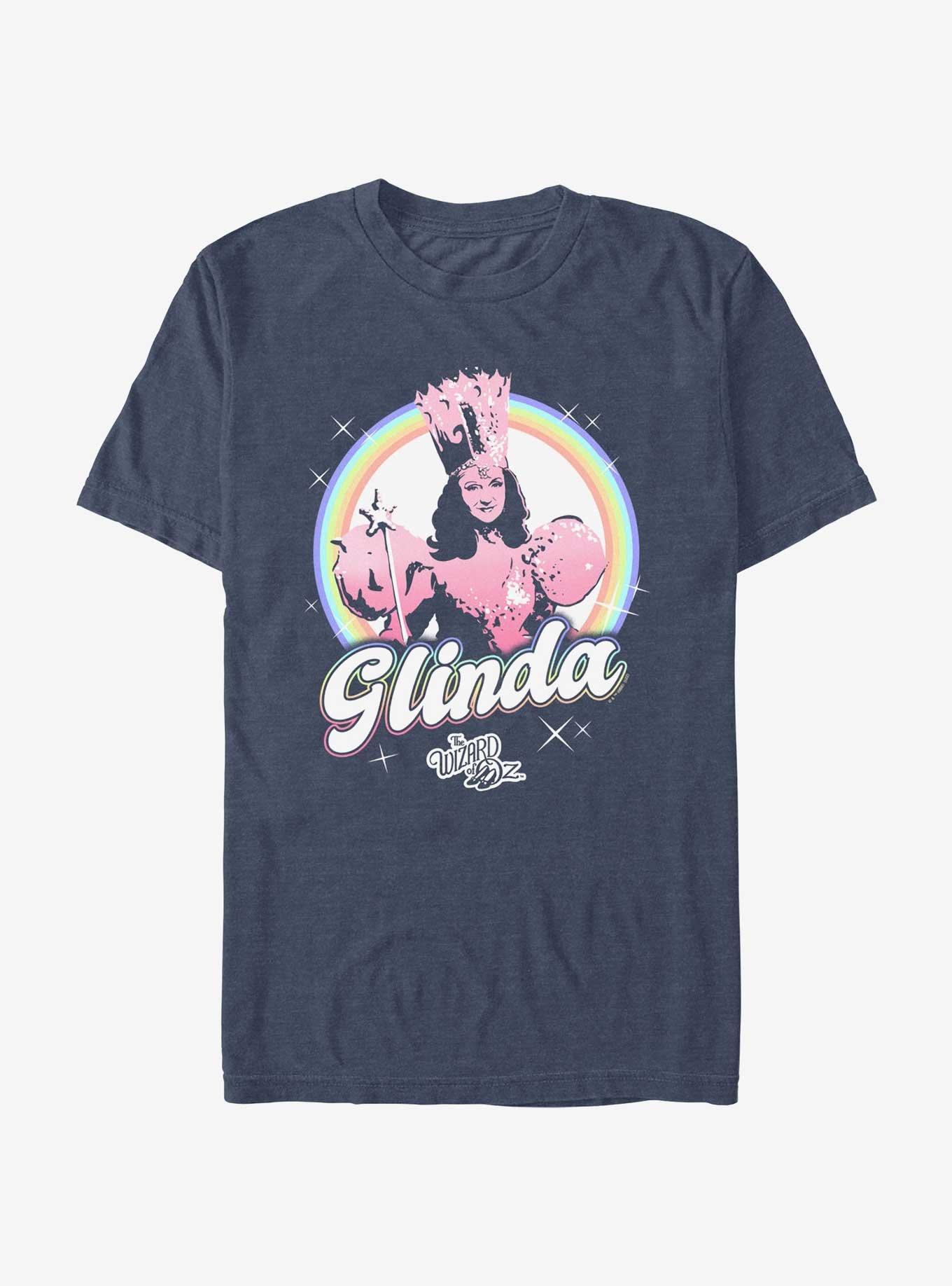 The Wizard Of Oz WB Iridescent Glinda T-Shirt, NAVY HTR, hi-res