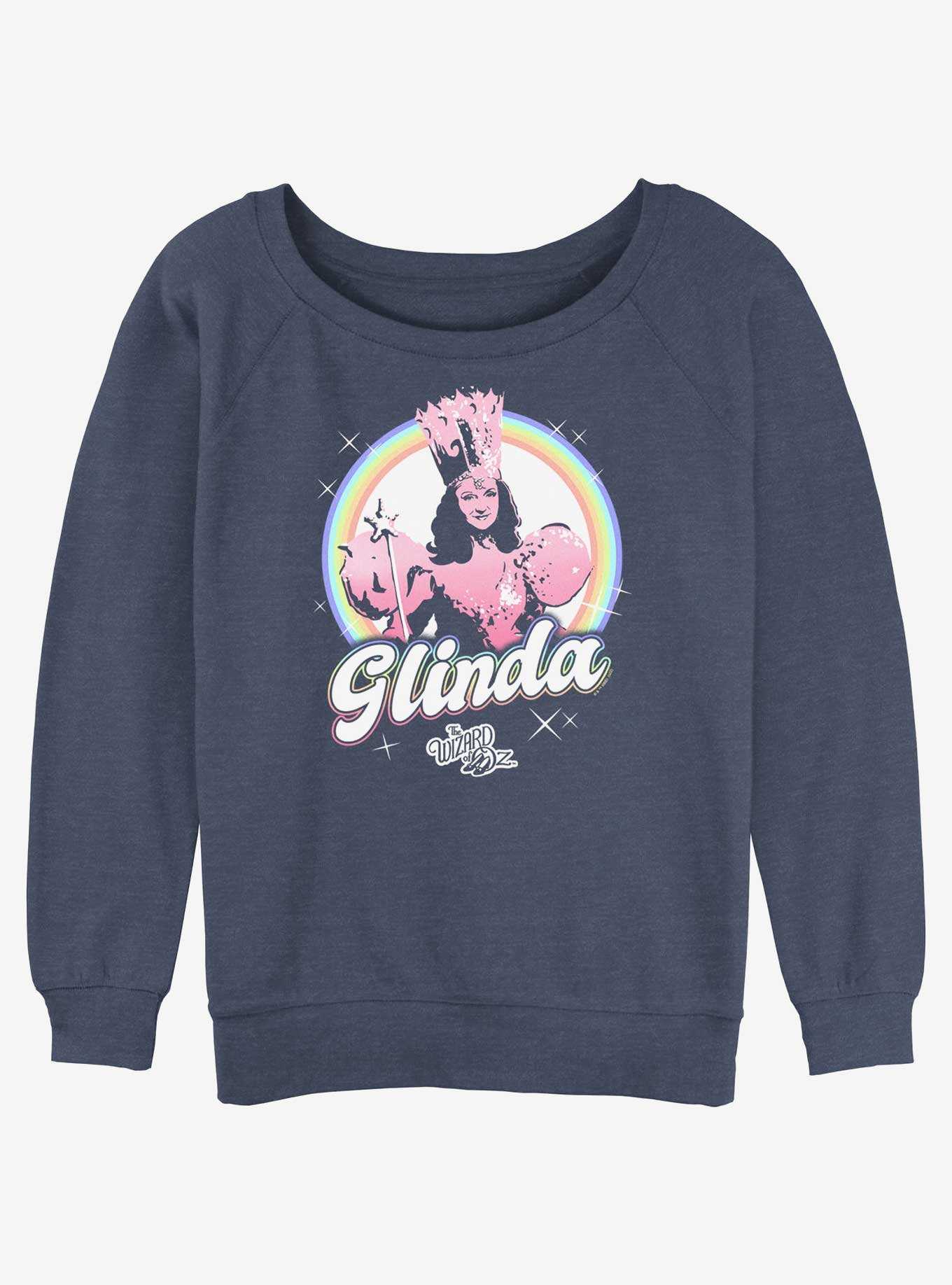 The Wizard Of Oz WB Iridescent Glinda Girls Slouchy Sweatshirt, , hi-res