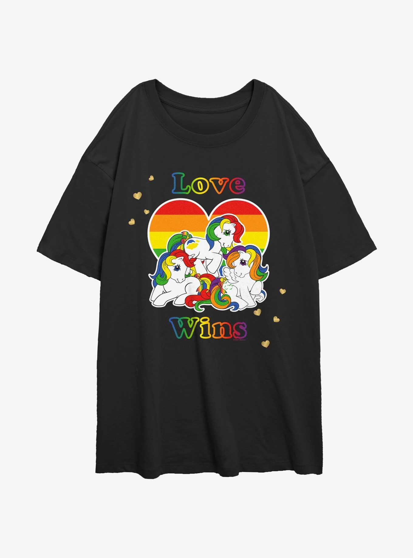 My Little Pony Love Wins Oversized T-Shirt, BLACK, hi-res