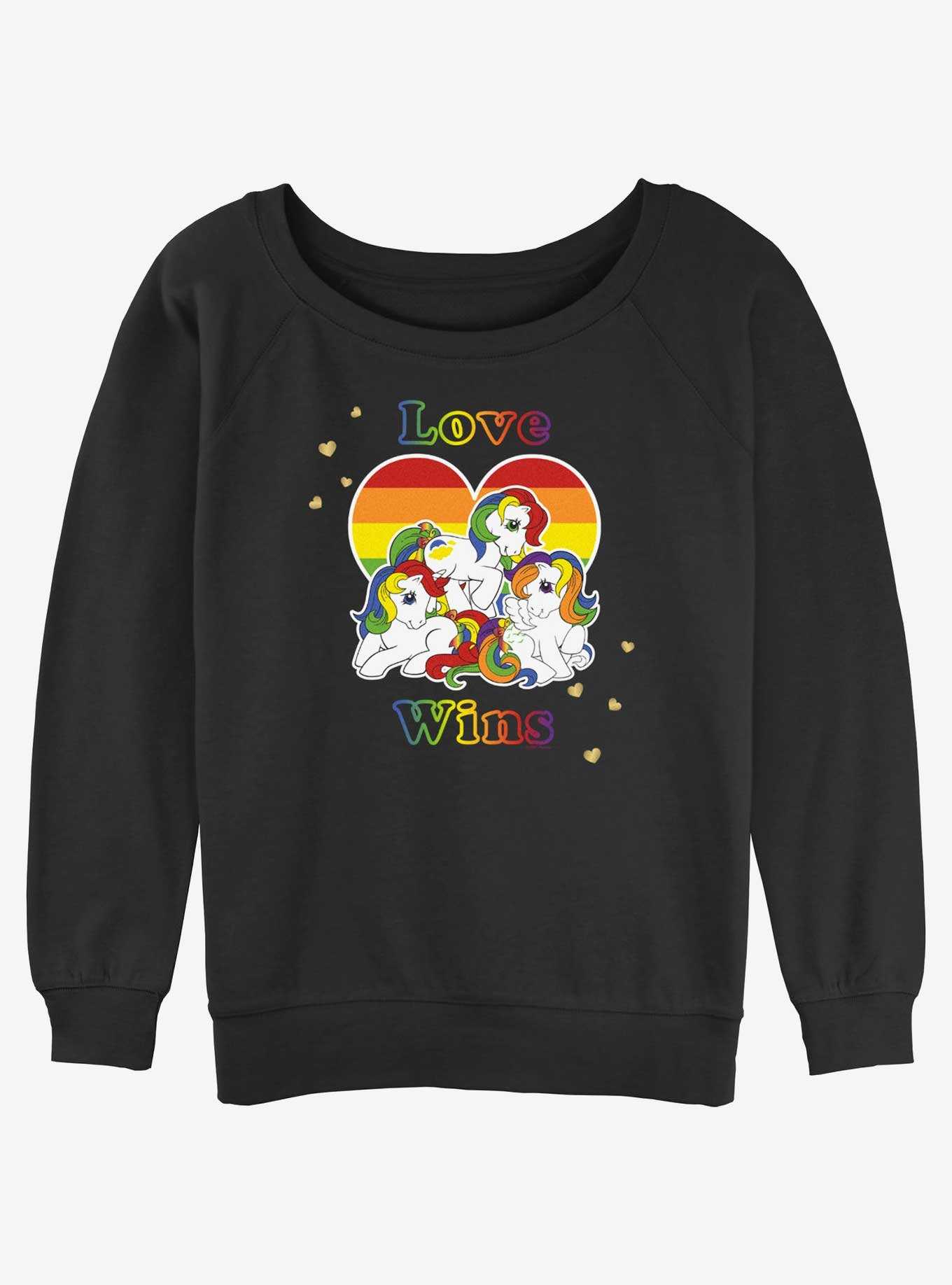 My Little Pony Love Wins Girls Slouchy Sweatshirt, , hi-res