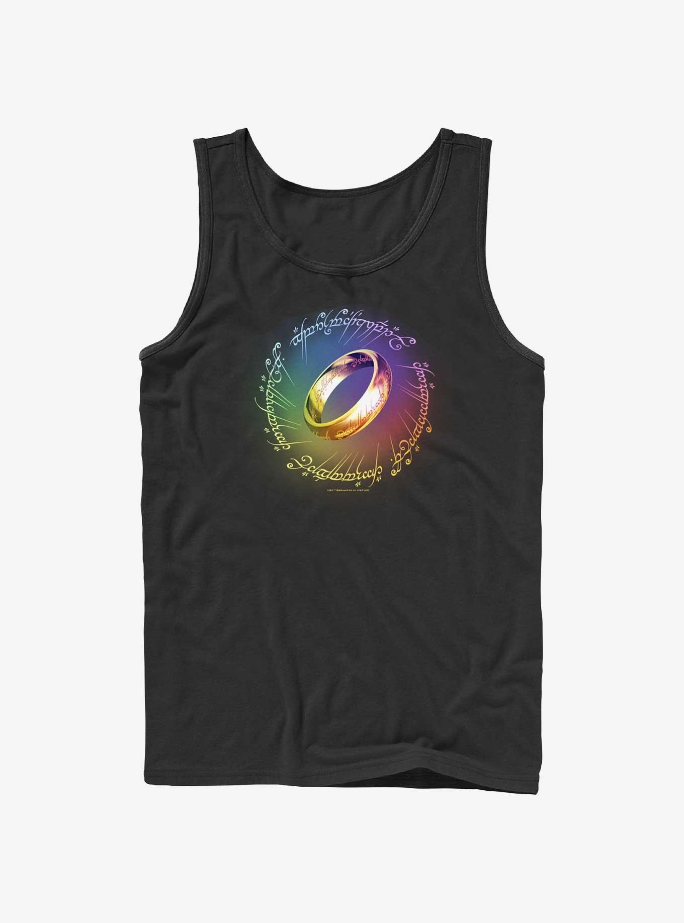 The Lord of the Rings Rainbow Ring Tank, BLACK, hi-res
