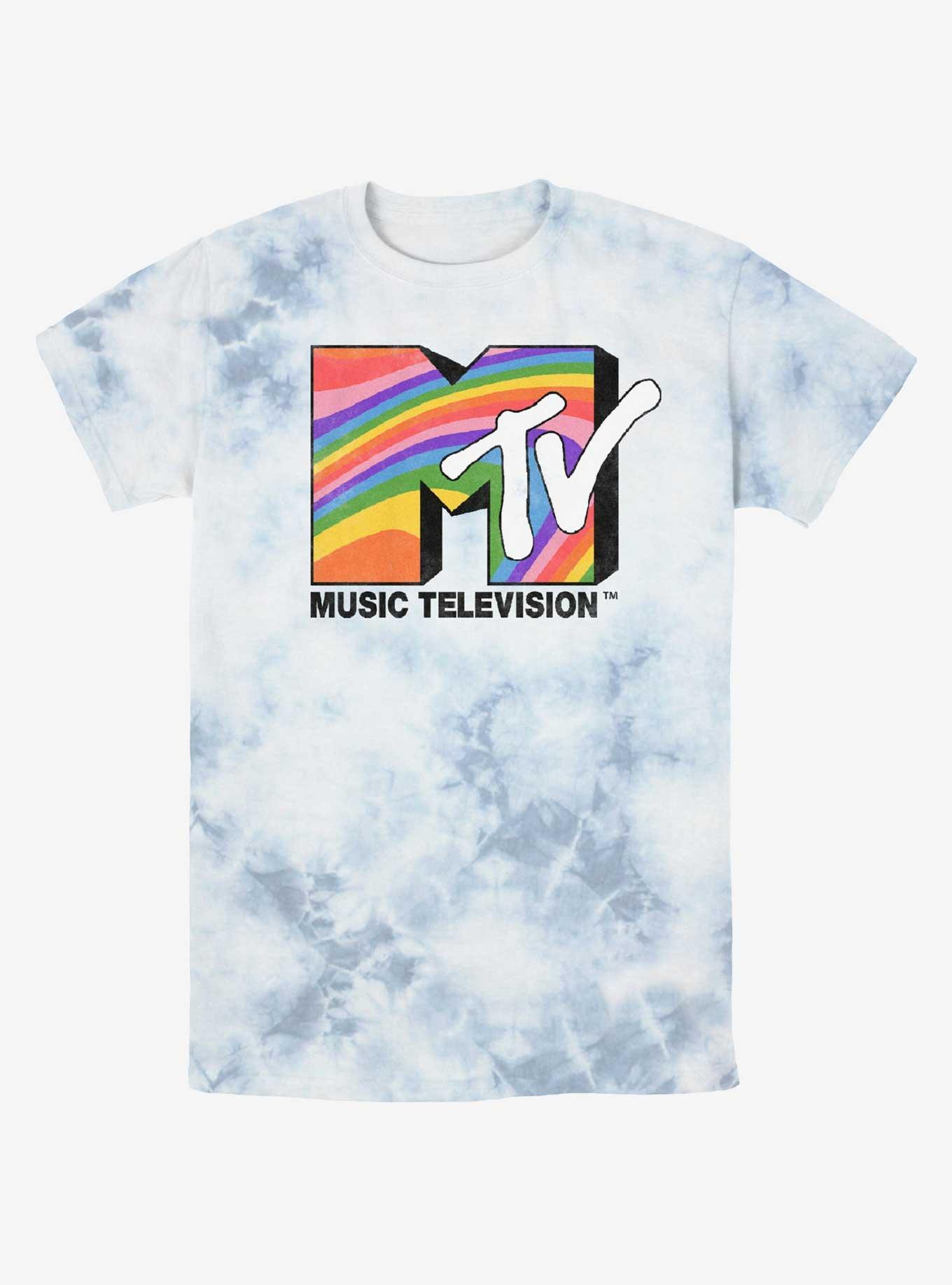 MTV Groovy Rainbow Tie-Dye T-Shirt